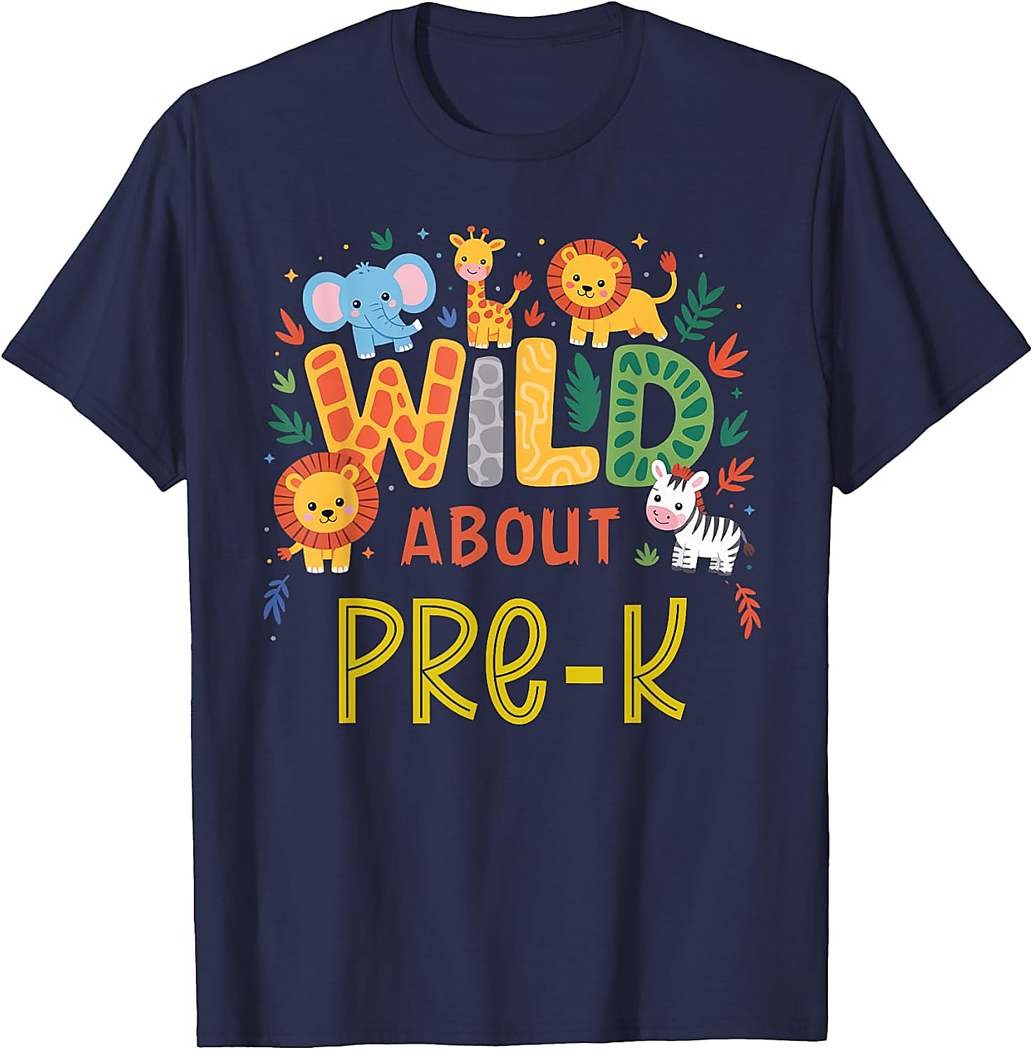 Wild About Pre-K T-Shirt | Back to School Safari Tee