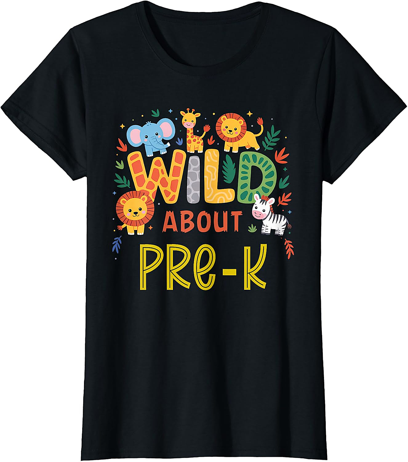 Wild About Pre-K T-Shirt | Back to School Safari Tee