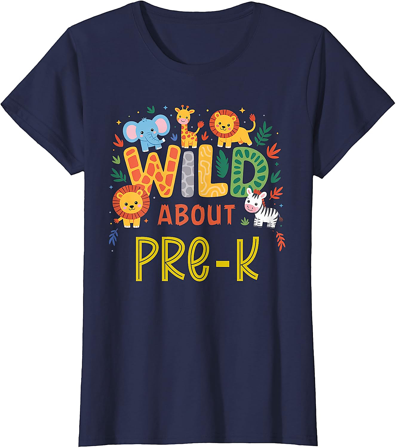 Wild About Pre-K T-Shirt | Back to School Safari Tee