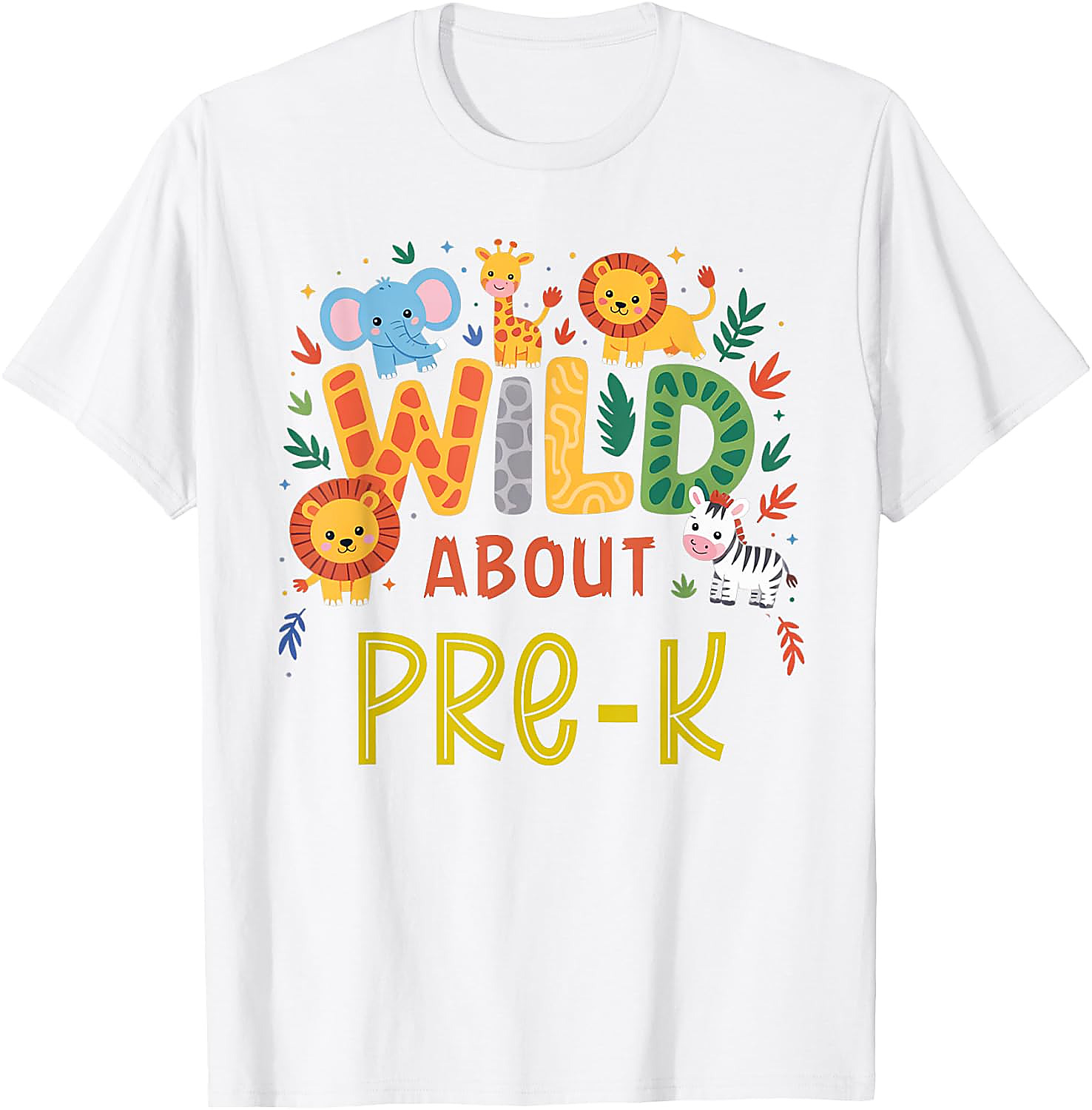 Wild About Pre-K T-Shirt | Back to School Safari Tee