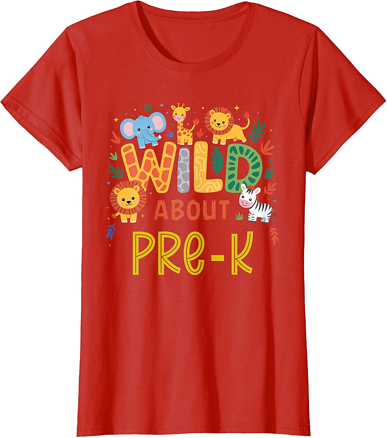 Wild About Pre-K T-Shirt | Back to School Safari Tee
