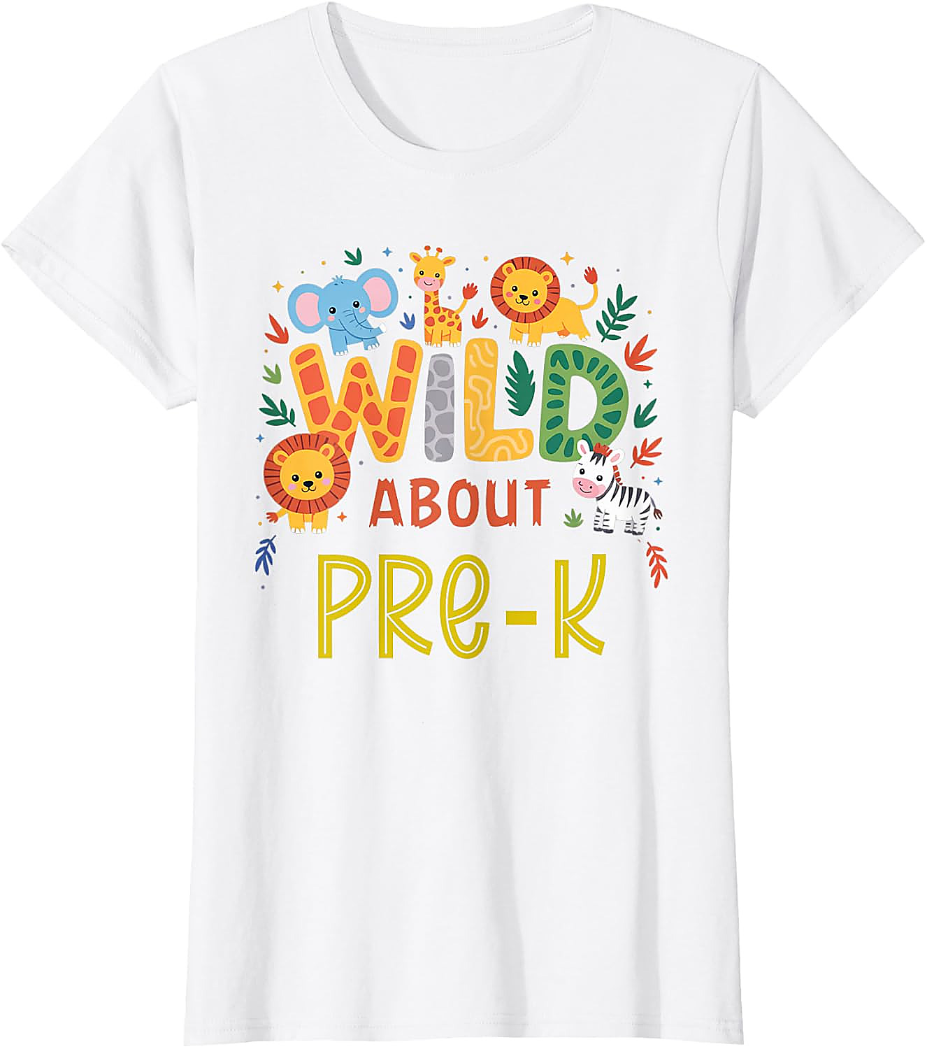 Wild About Pre-K T-Shirt | Back to School Safari Tee