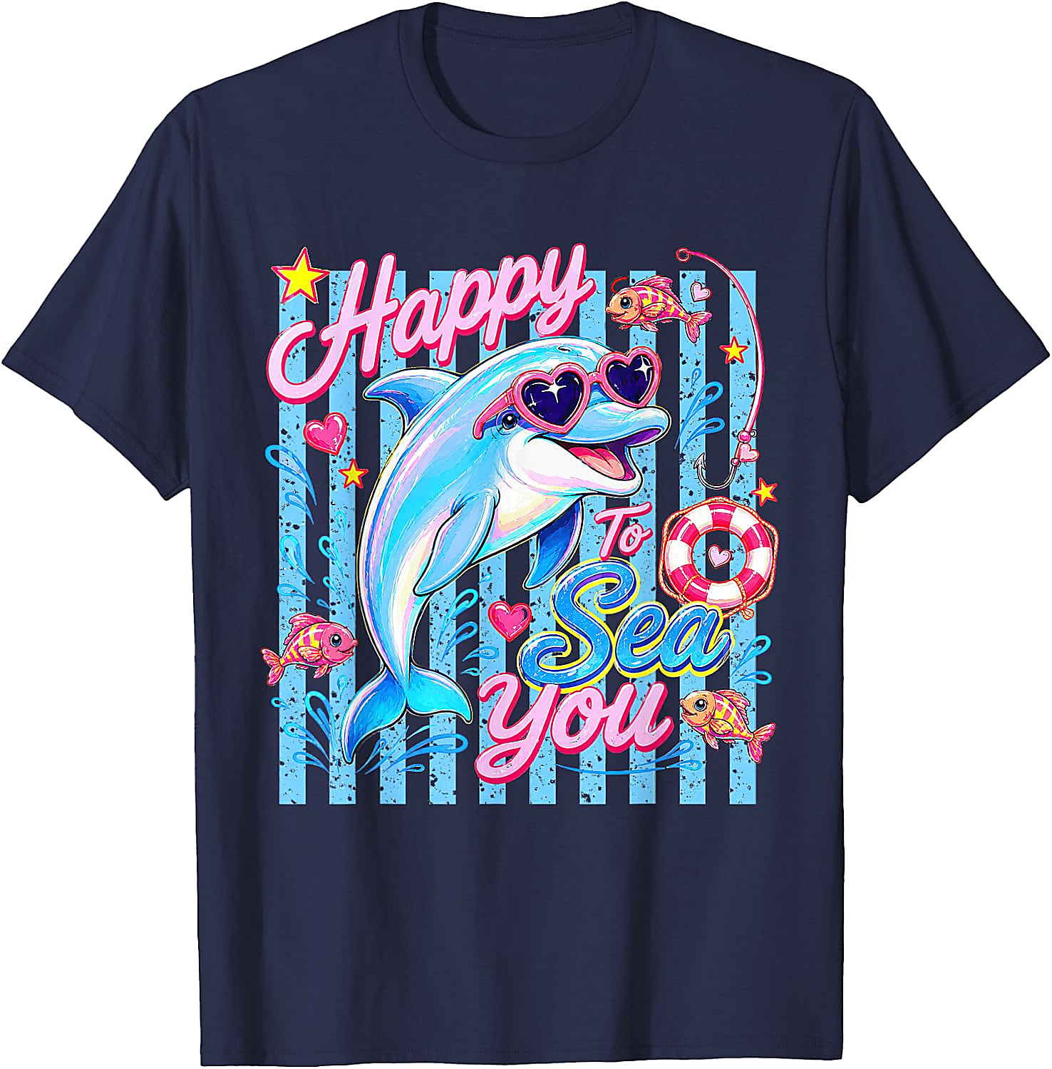 Happy to Sea You T-Shirt | Funny Dolphin Teacher Tee