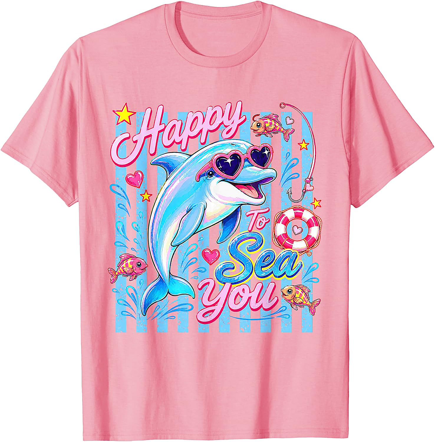 Happy to Sea You T-Shirt | Funny Dolphin Teacher Tee