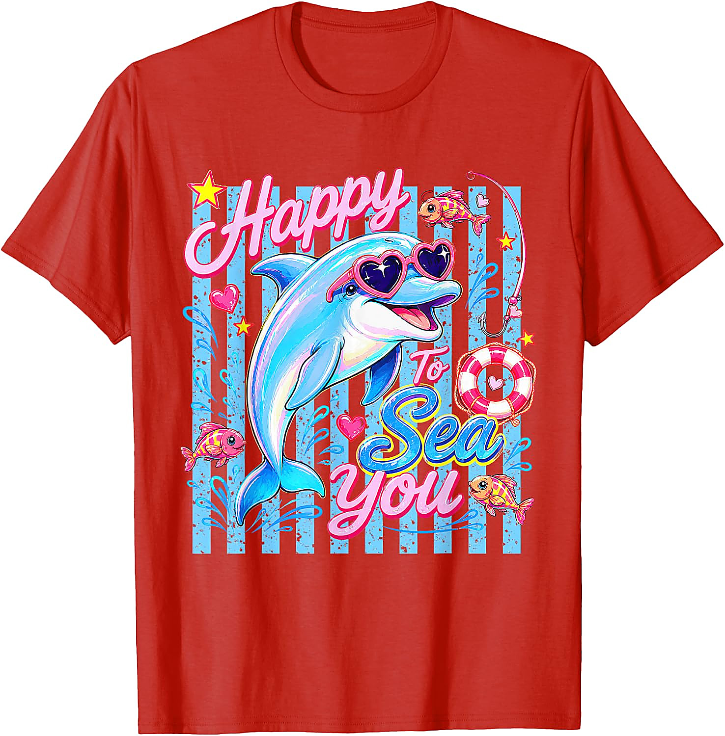 Happy to Sea You T-Shirt | Funny Dolphin Teacher Tee