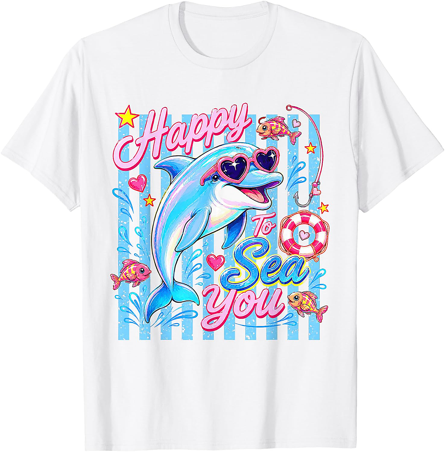 Happy to Sea You T-Shirt | Funny Dolphin Teacher Tee
