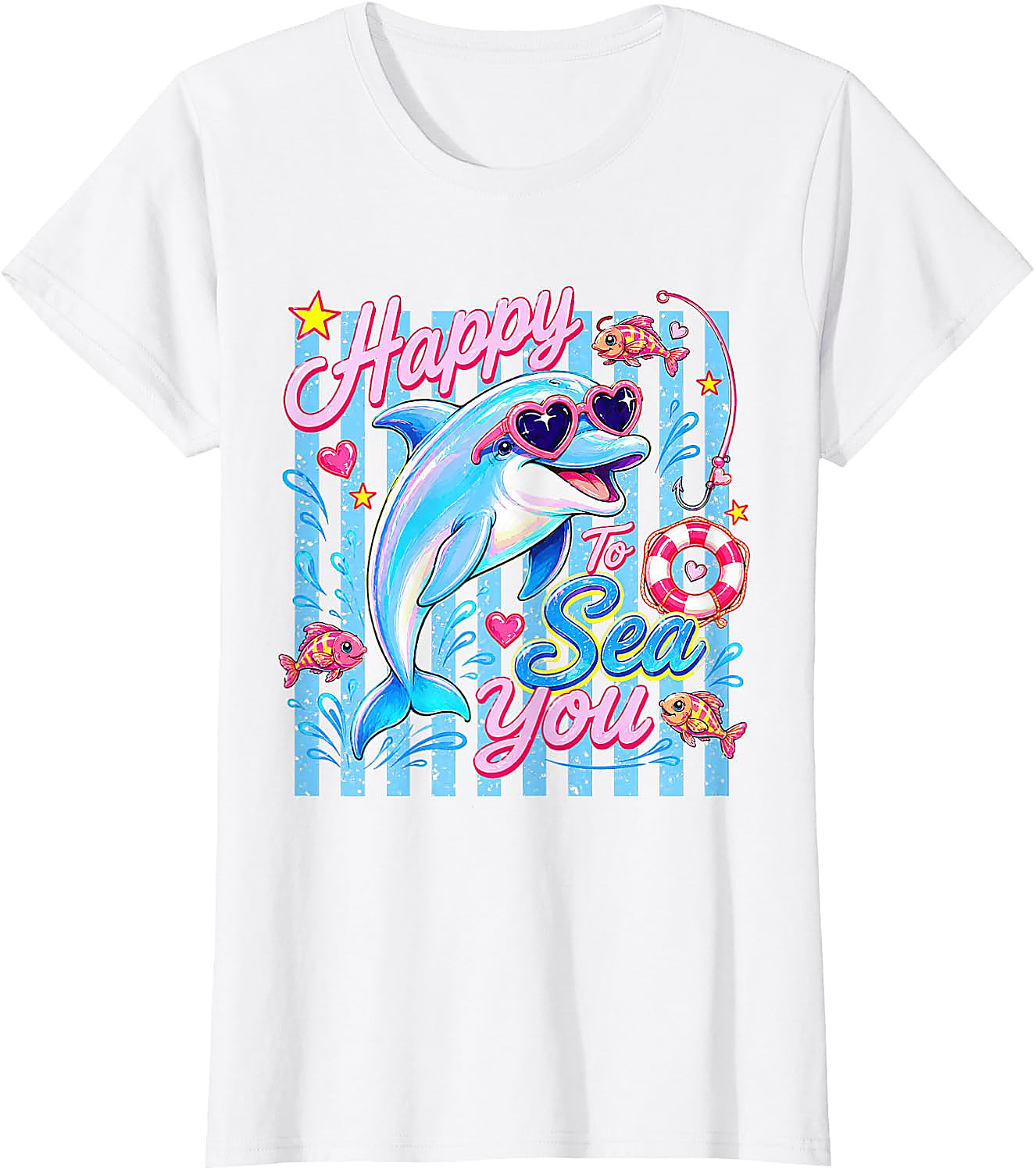 Happy to Sea You T-Shirt | Funny Dolphin Teacher Tee