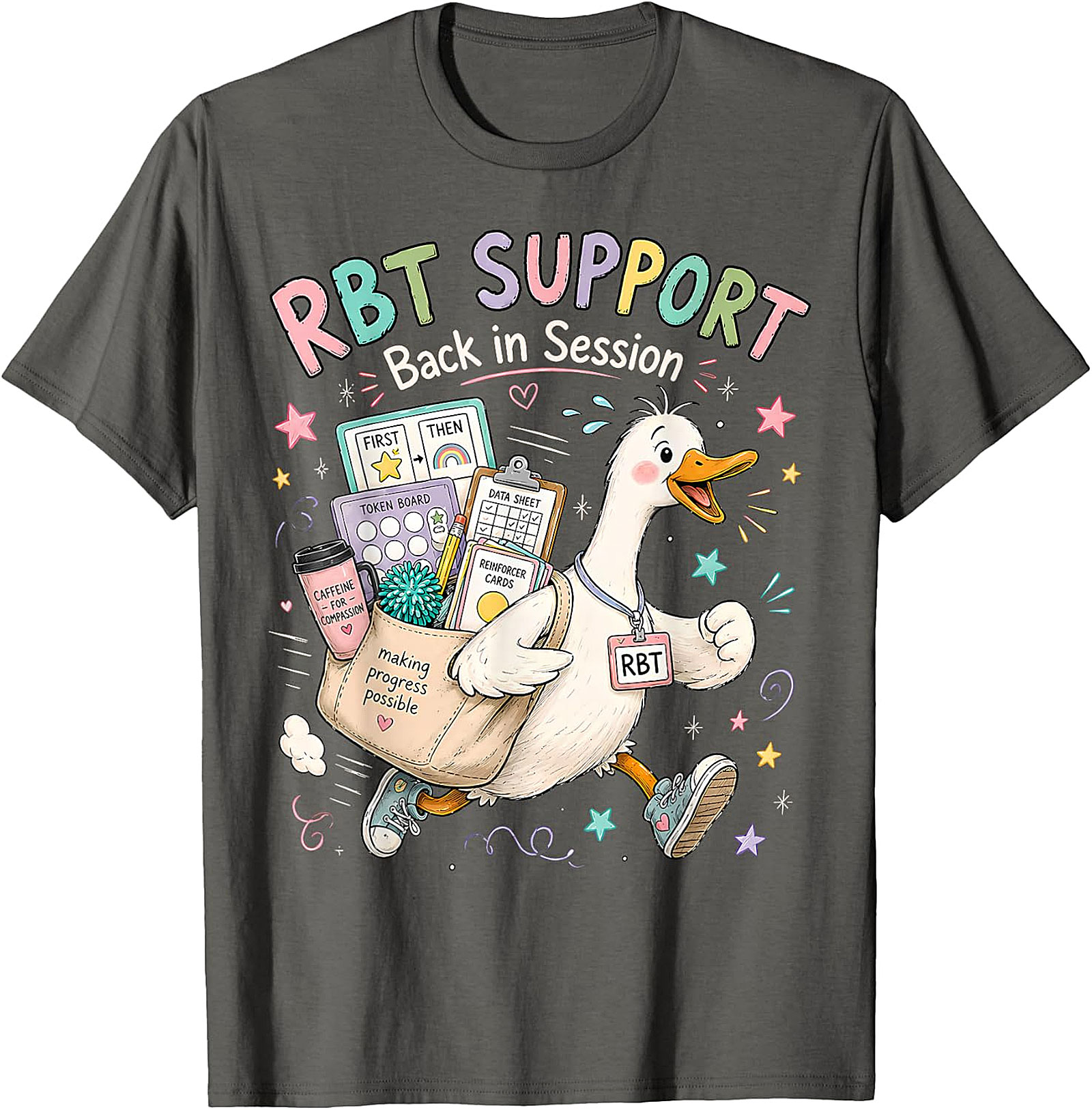 RBT SUPPORT Back in Session Duck T-Shirt | Whimsical ABA Tee