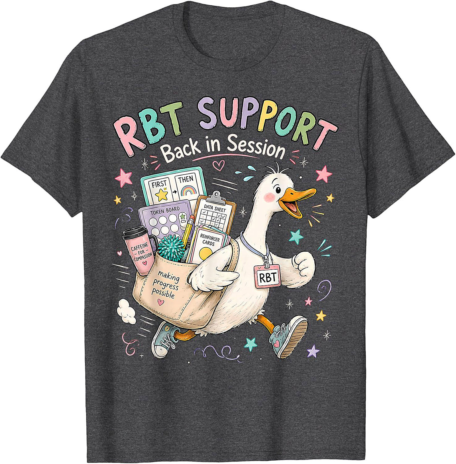 RBT SUPPORT Back in Session Duck T-Shirt | Whimsical ABA Tee
