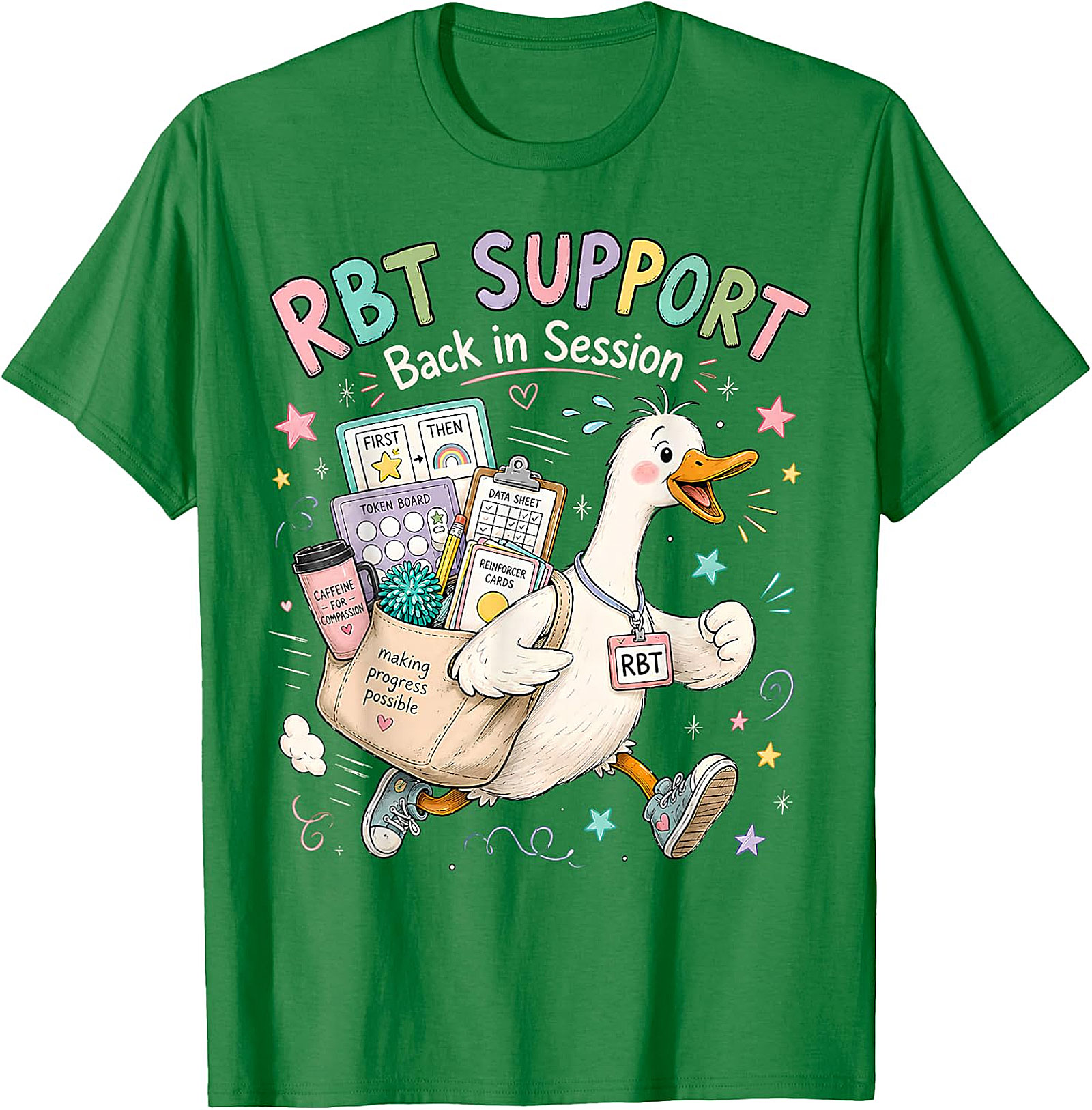 RBT SUPPORT Back in Session Duck T-Shirt | Whimsical ABA Tee