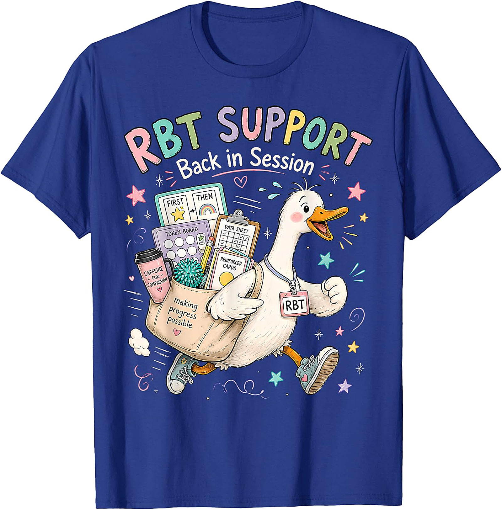 RBT SUPPORT Back in Session Duck T-Shirt | Whimsical ABA Tee