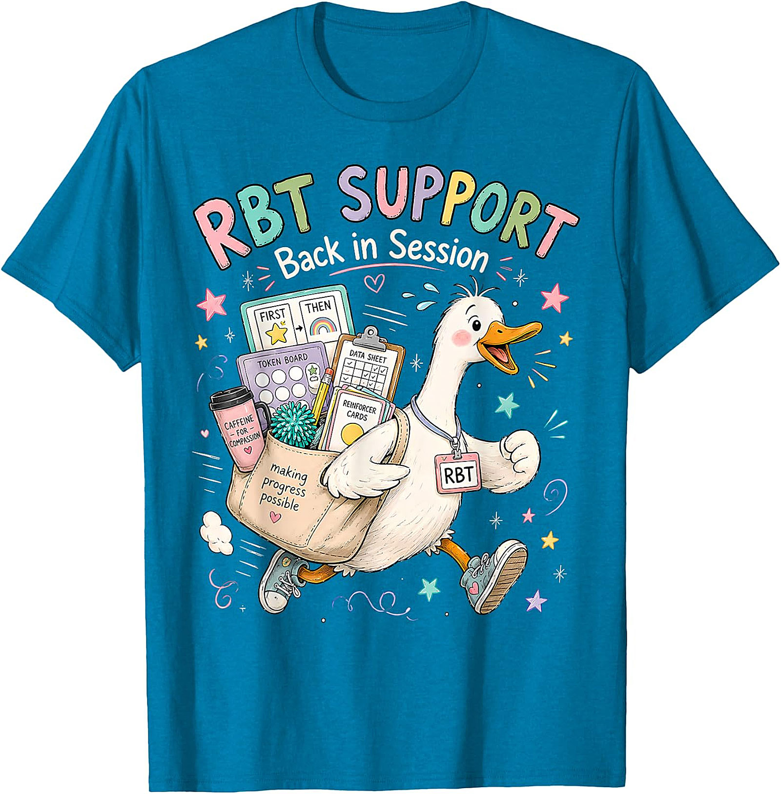 RBT SUPPORT Back in Session Duck T-Shirt | Whimsical ABA Tee