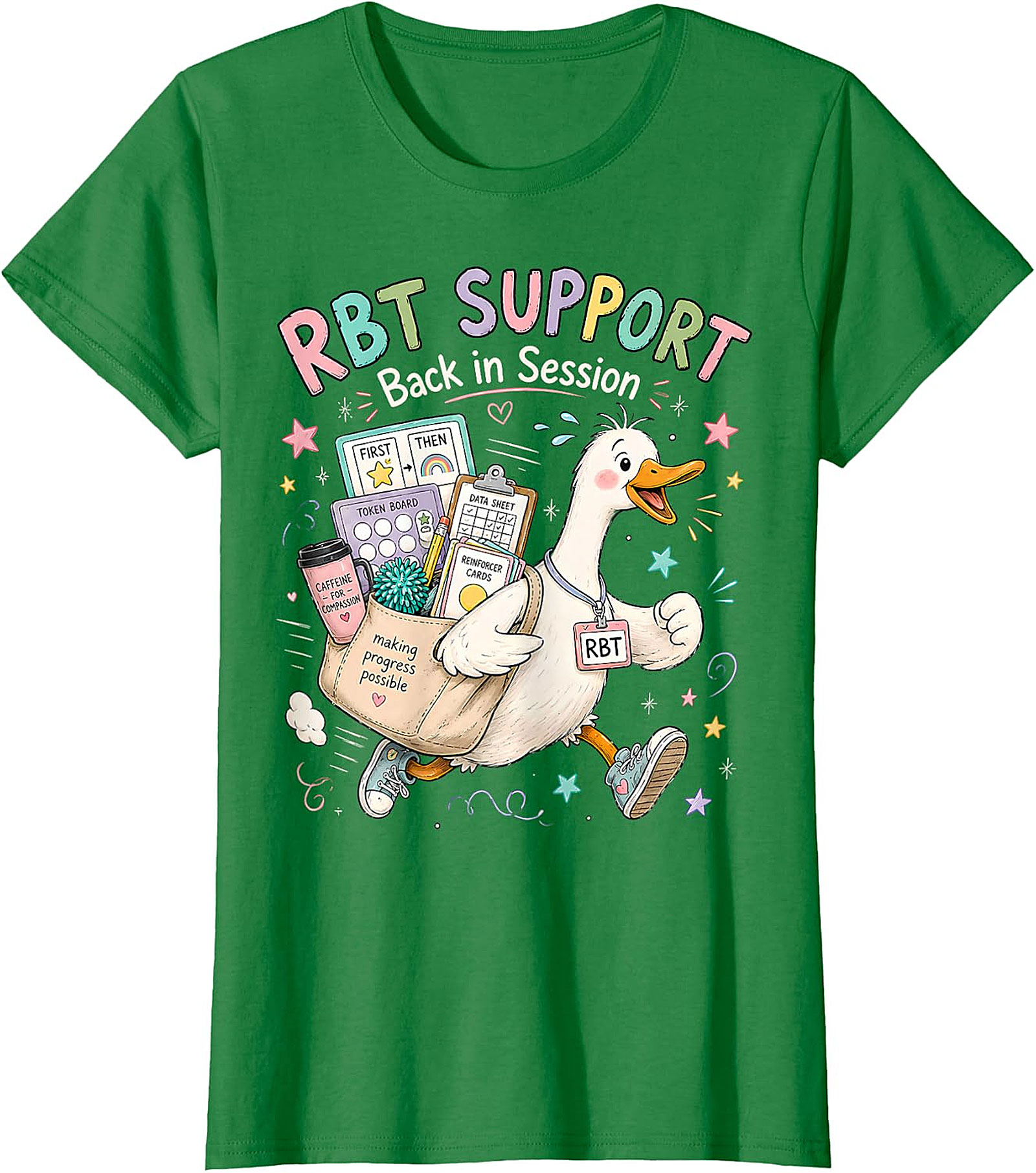 RBT SUPPORT Back in Session Duck T-Shirt | Whimsical ABA Tee
