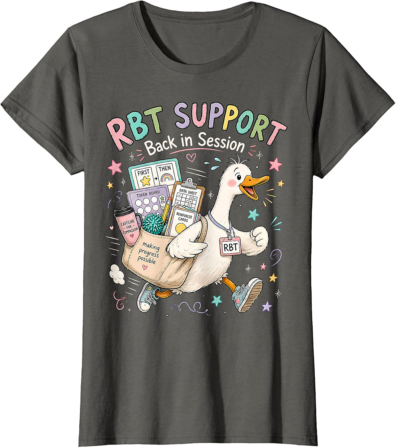 RBT SUPPORT Back in Session Duck T-Shirt | Whimsical ABA Tee