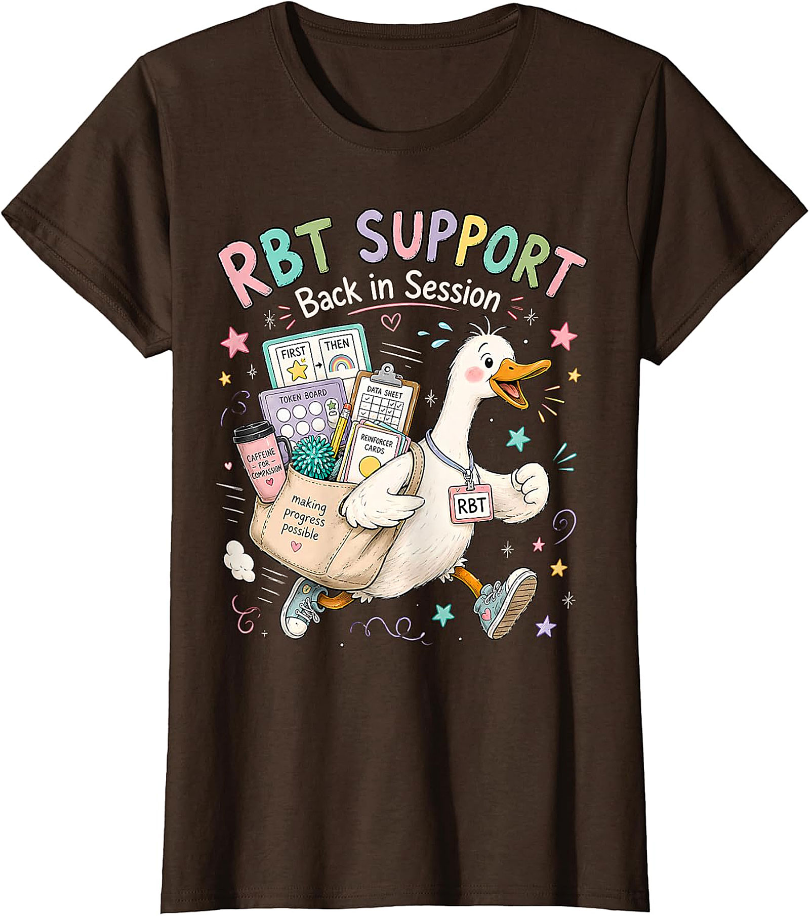 RBT SUPPORT Back in Session Duck T-Shirt | Whimsical ABA Tee
