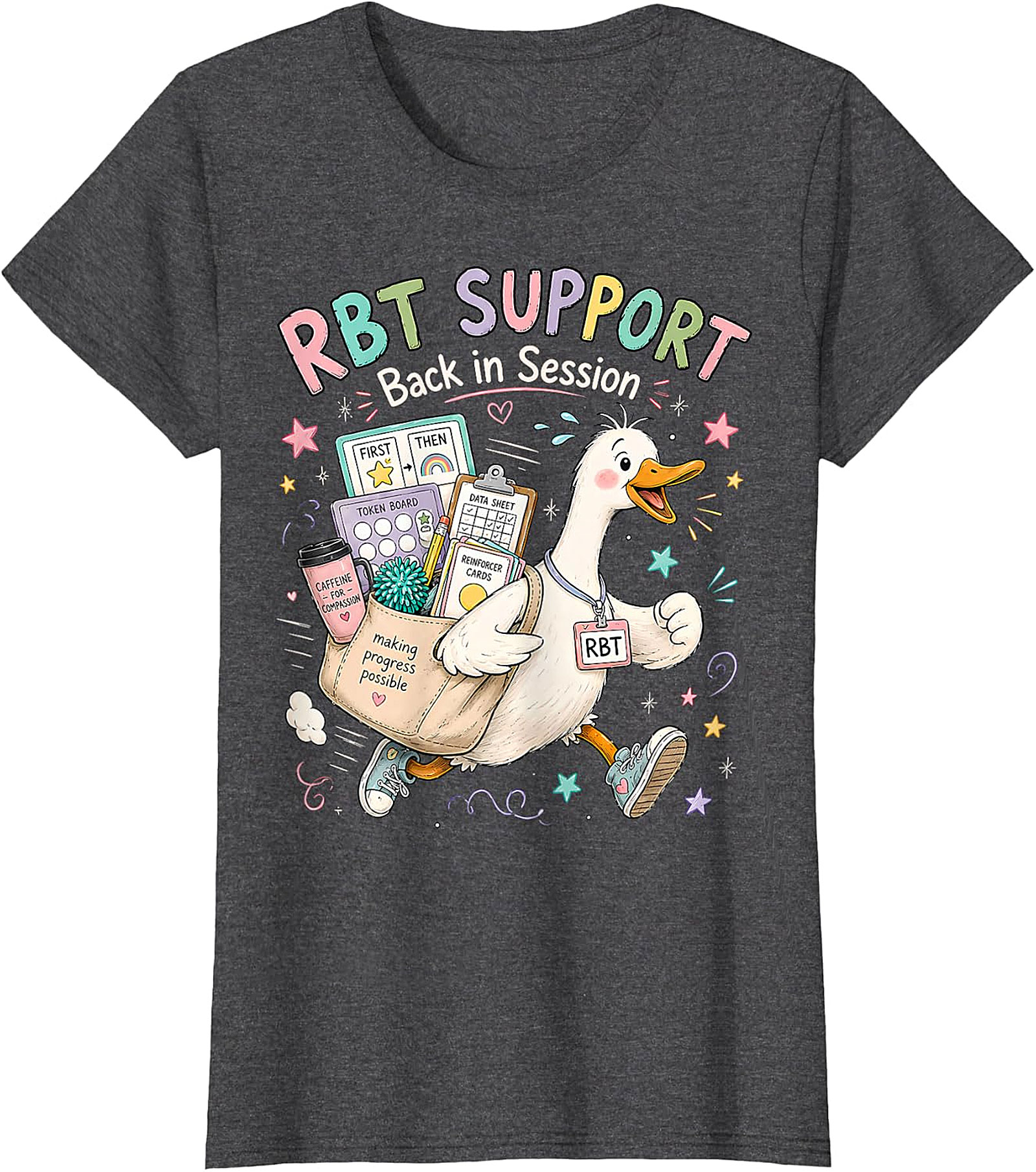 RBT SUPPORT Back in Session Duck T-Shirt | Whimsical ABA Tee