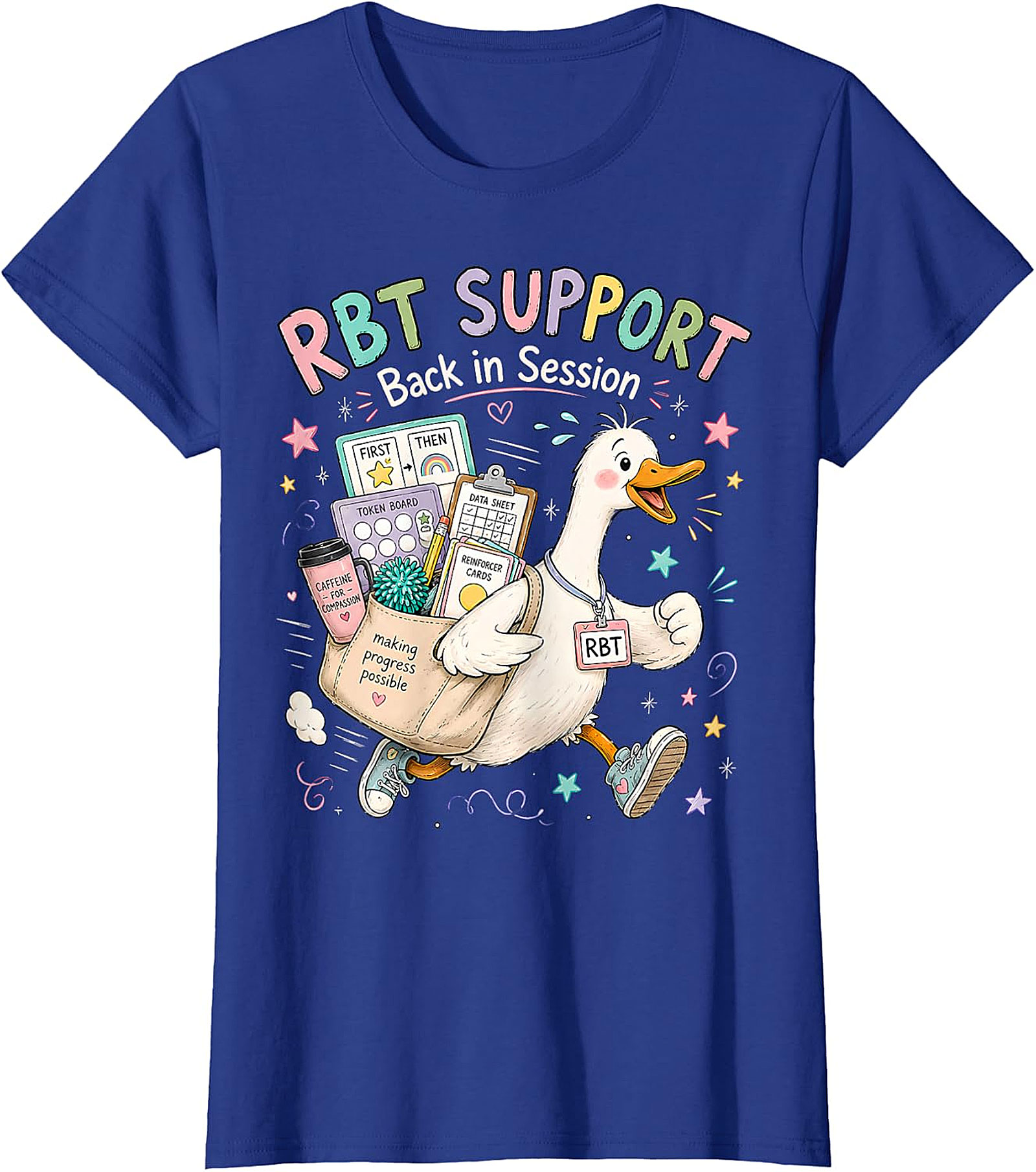 RBT SUPPORT Back in Session Duck T-Shirt | Whimsical ABA Tee