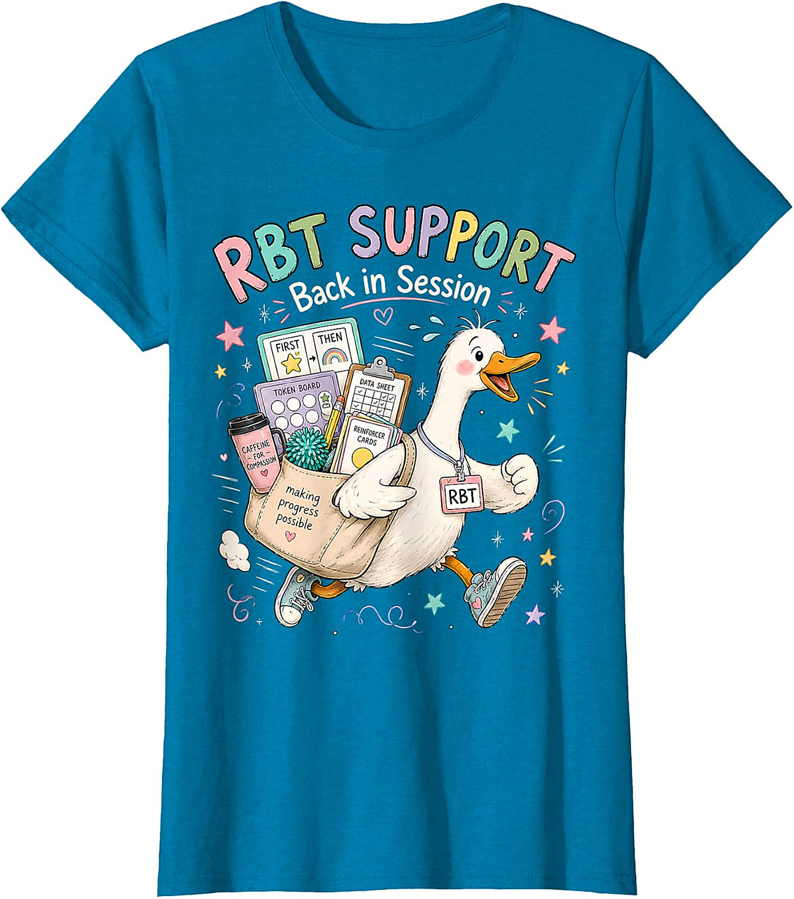 RBT SUPPORT Back in Session Duck T-Shirt | Whimsical ABA Tee