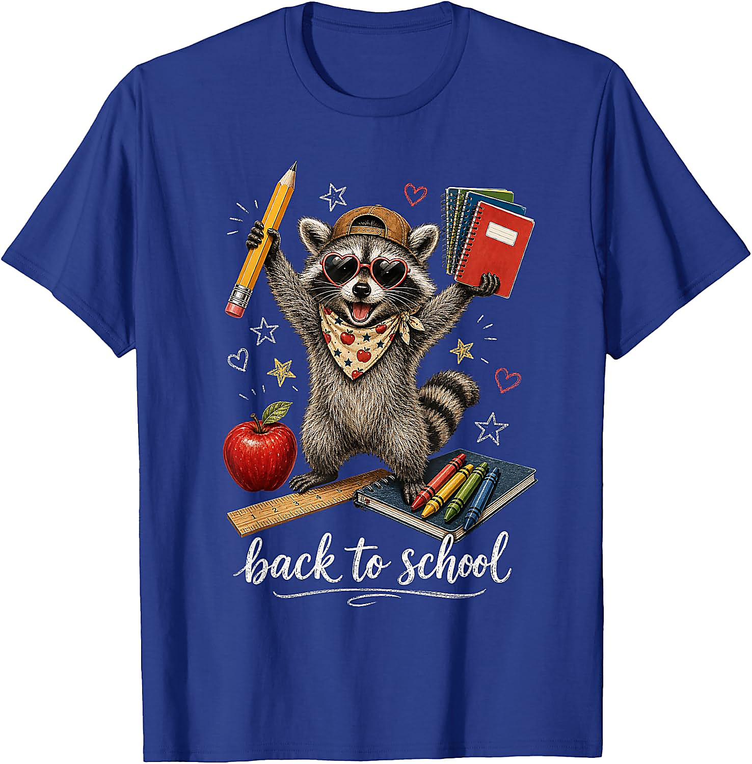 Raccoon Back to School T-Shirt | Cute Student Graphic Tee