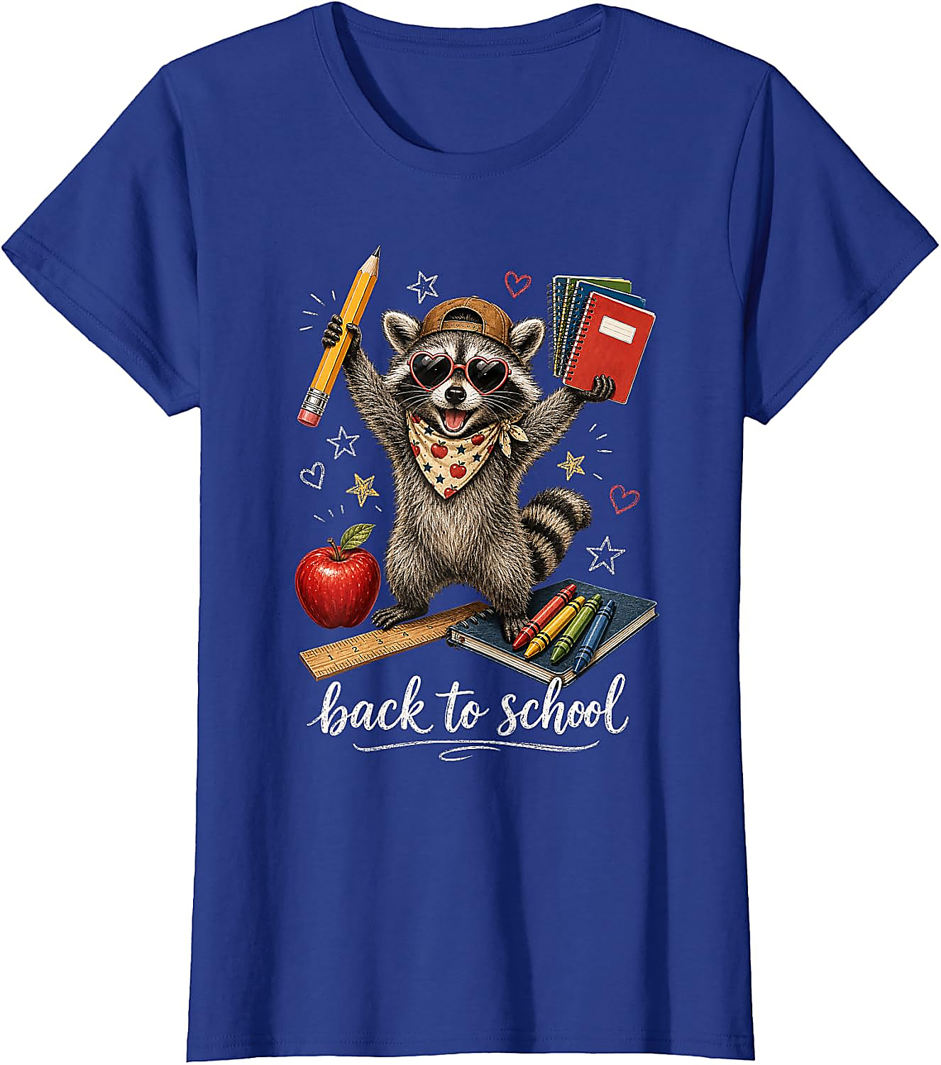 Raccoon Back to School T-Shirt | Cute Student Graphic Tee