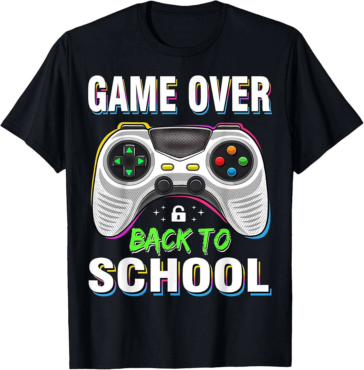 Game Over Back to School Shirt - Funny Kids First Day Tee