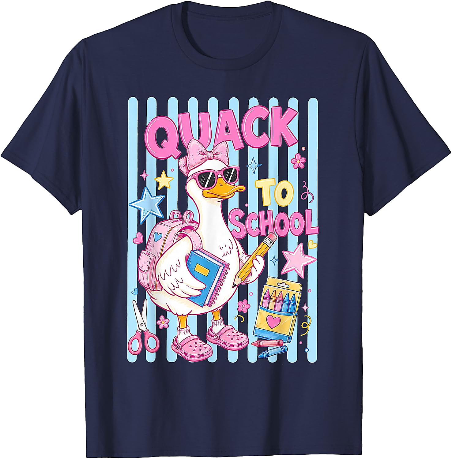 Quack to School Duck Shirt for Girls | Cute Back to School Tee
