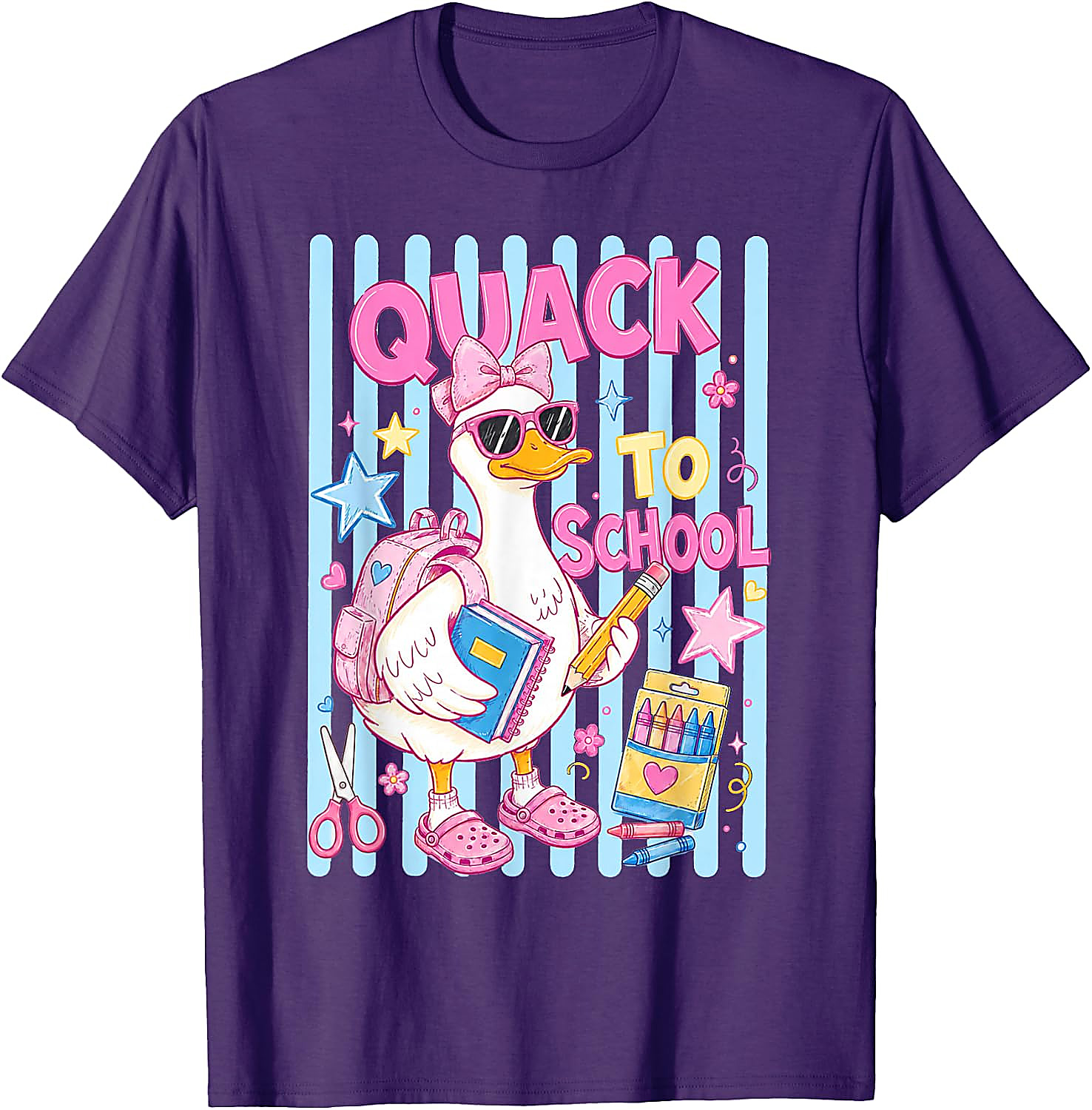 Quack to School Duck Shirt for Girls | Cute Back to School Tee
