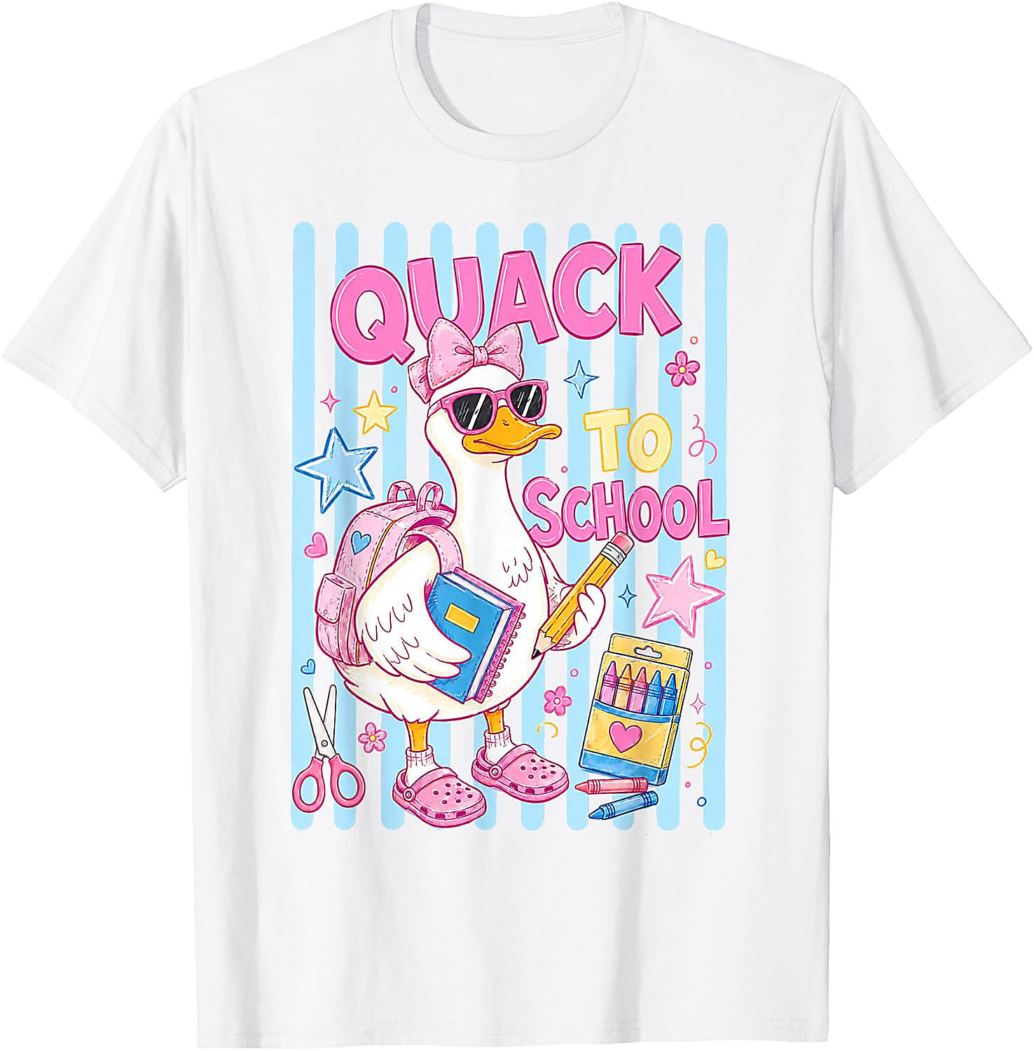 Quack to School Duck Shirt for Girls | Cute Back to School Tee