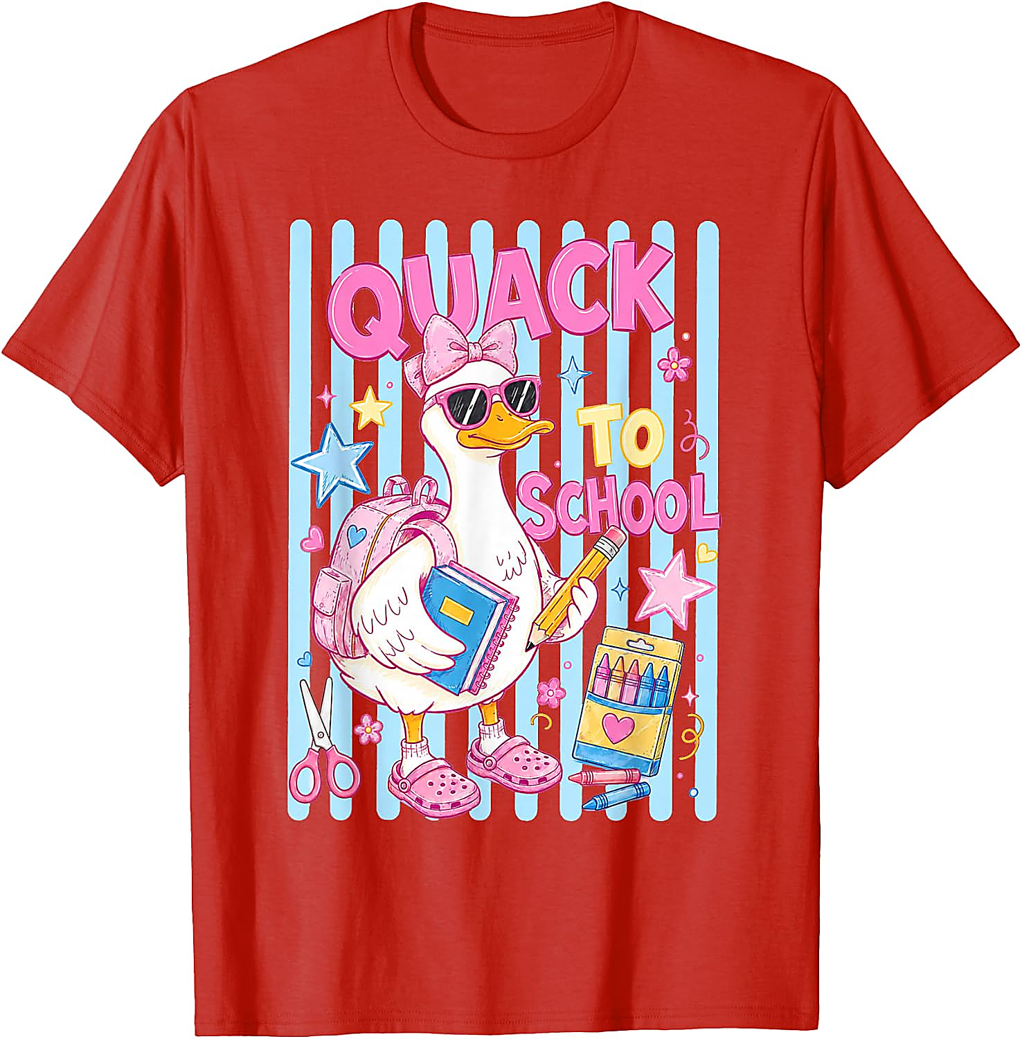 Quack to School Duck Shirt for Girls | Cute Back to School Tee