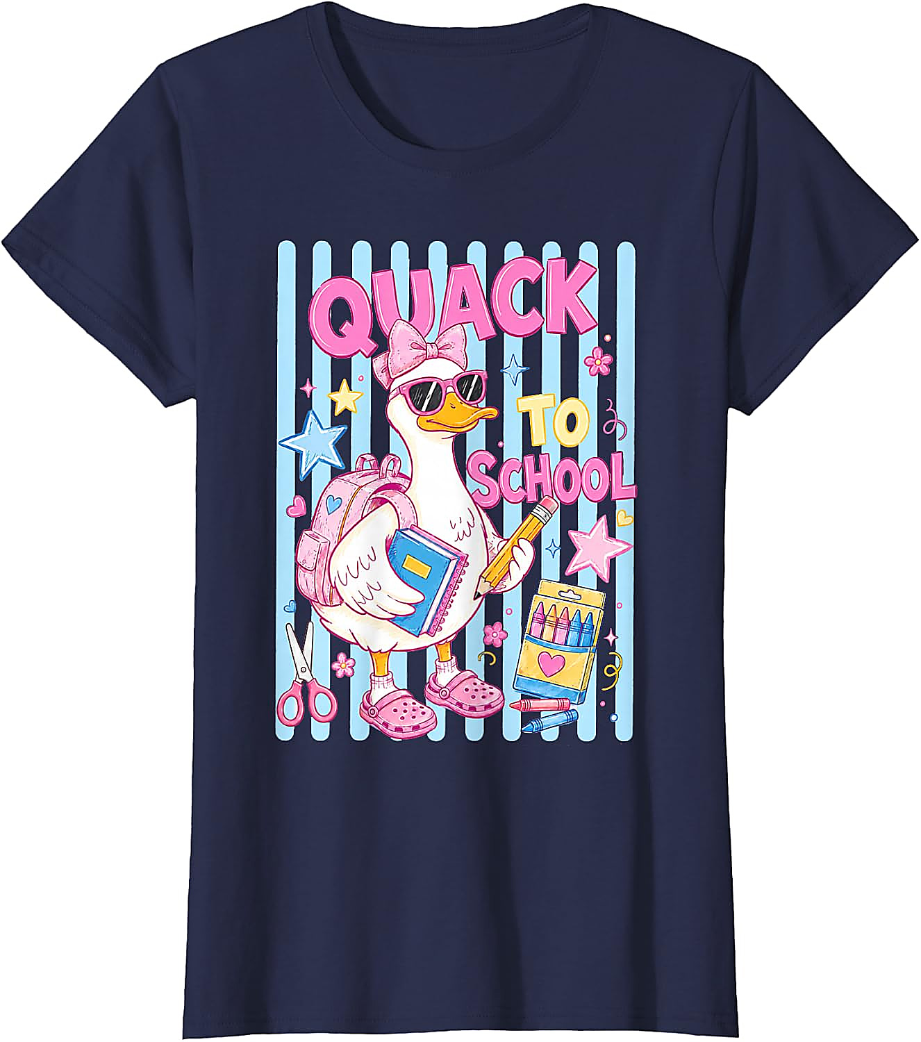 Quack to School Duck Shirt for Girls | Cute Back to School Tee