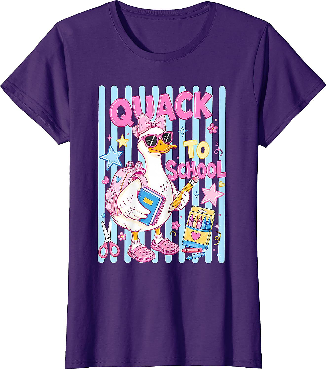 Quack to School Duck Shirt for Girls | Cute Back to School Tee