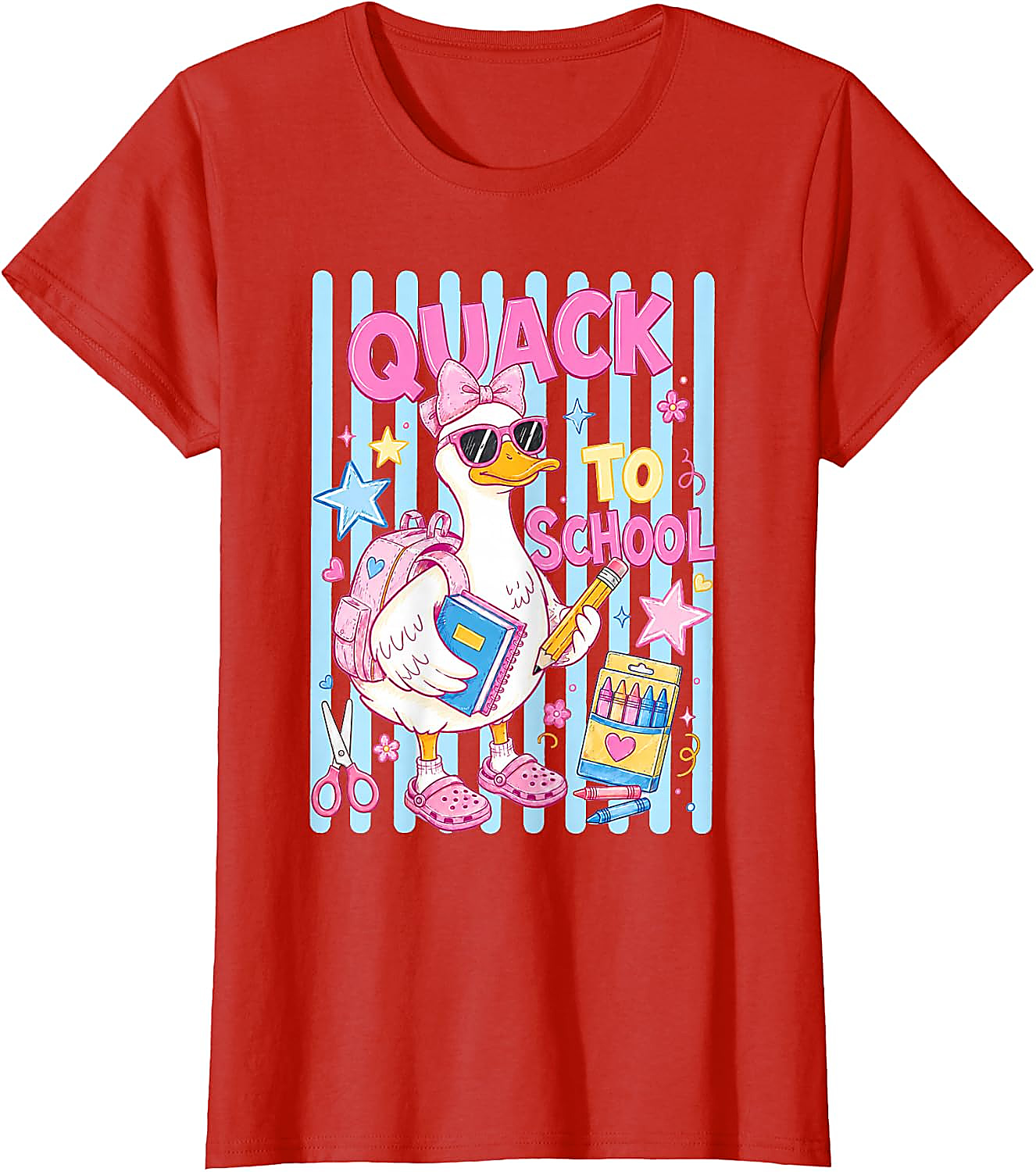 Quack to School Duck Shirt for Girls | Cute Back to School Tee