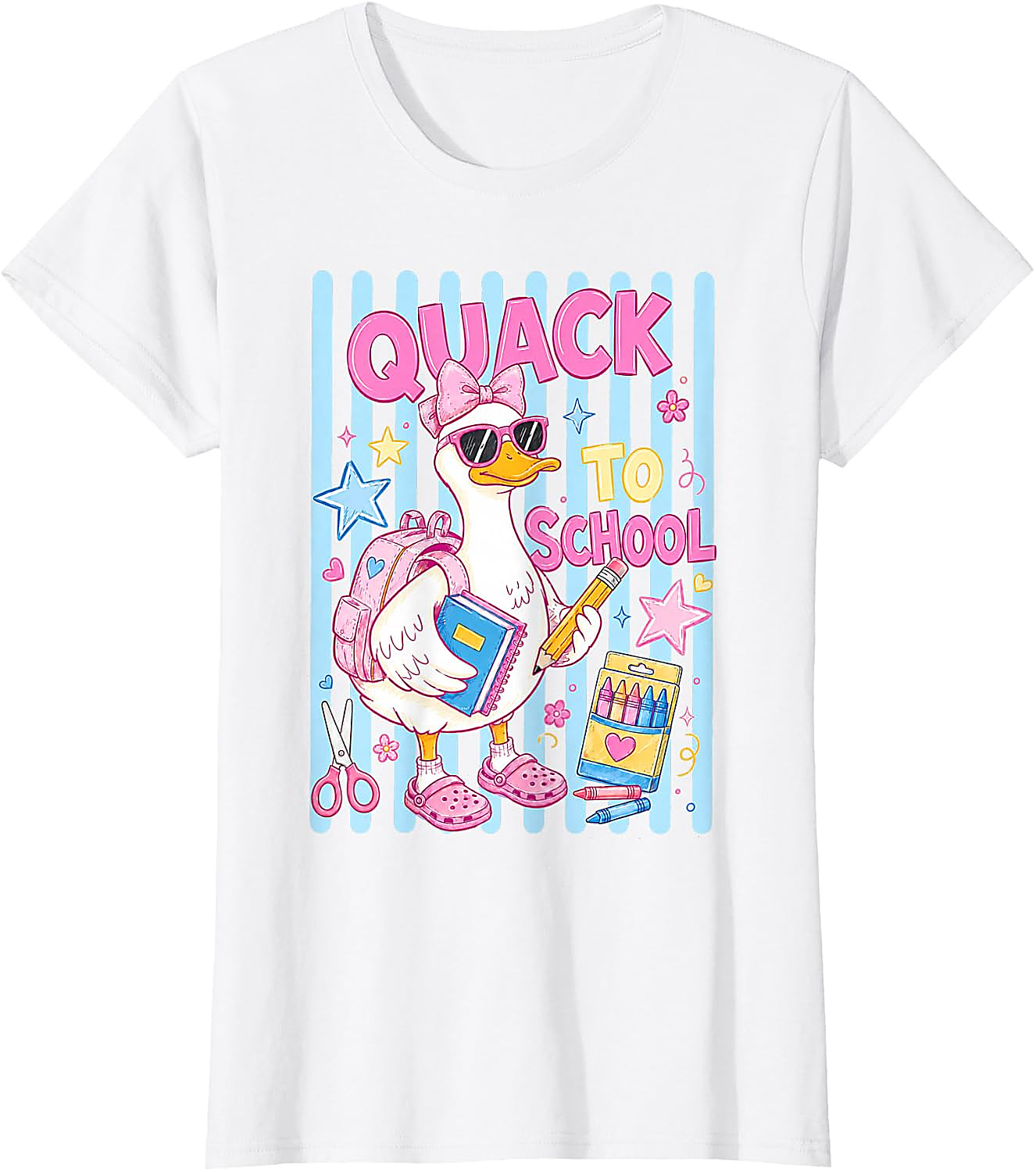 Quack to School Duck Shirt for Girls | Cute Back to School Tee