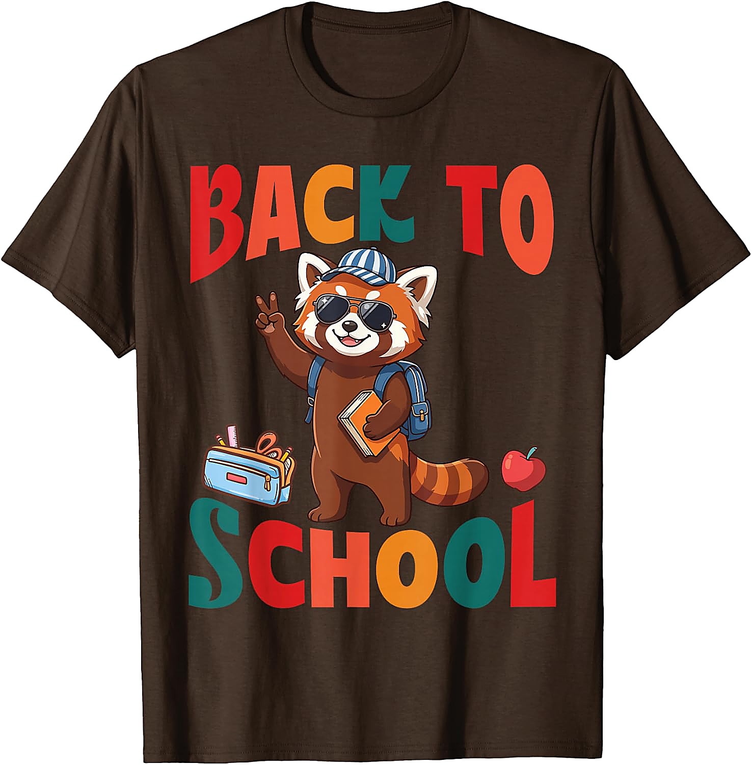 Back to School Red Panda T-Shirt | Funny First Day Tee