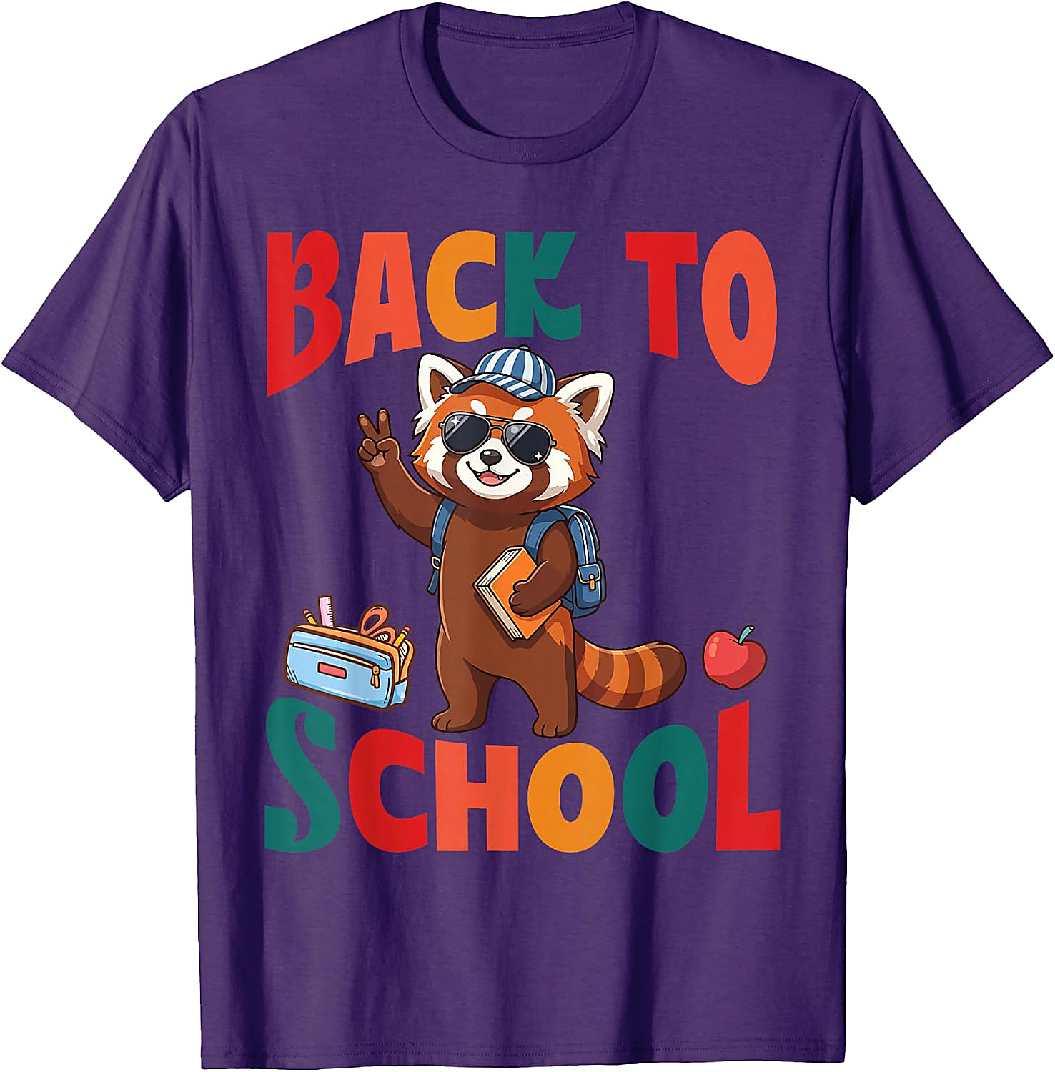 Back to School Red Panda T-Shirt | Funny First Day Tee