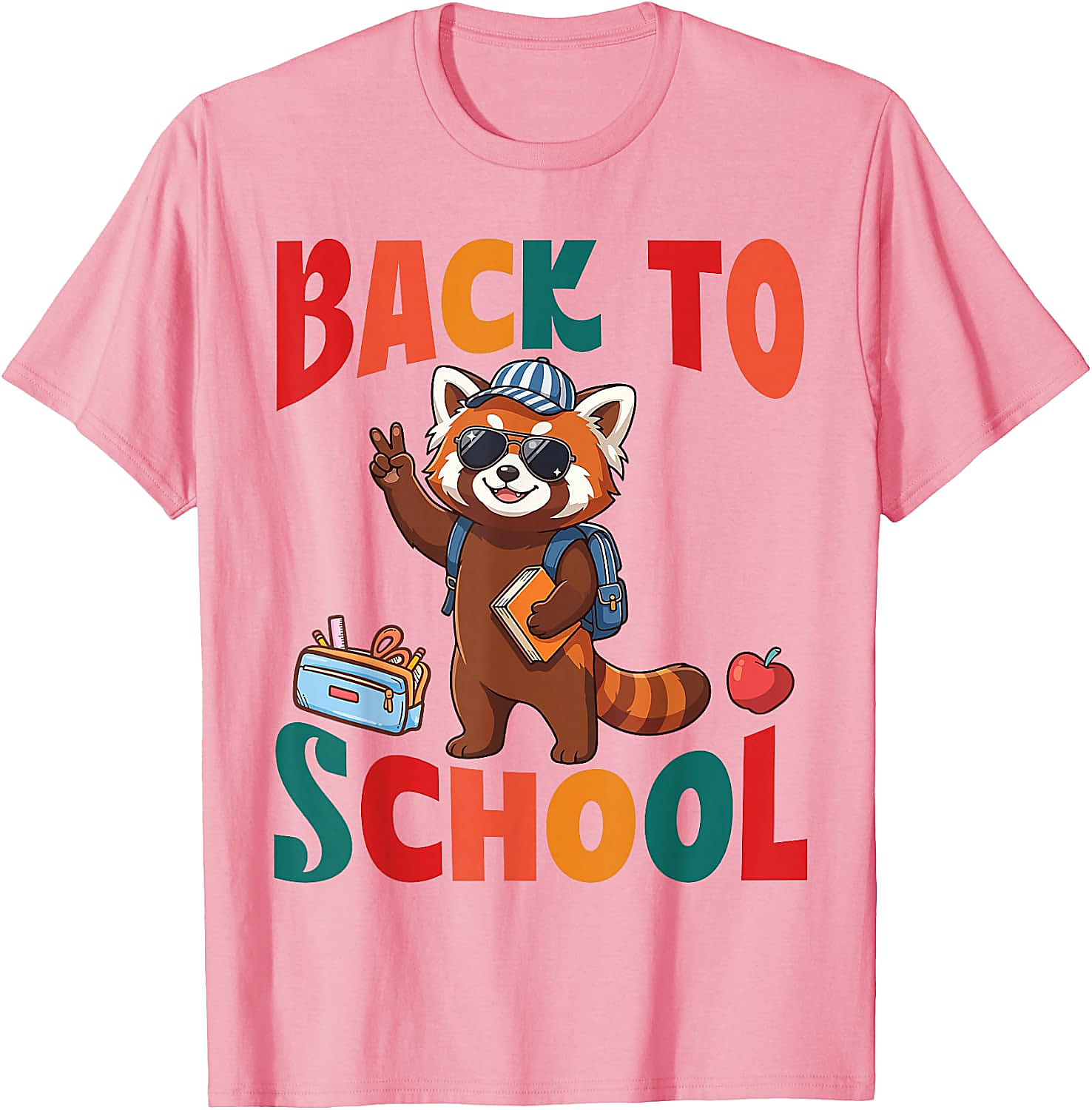 Back to School Red Panda T-Shirt | Funny First Day Tee