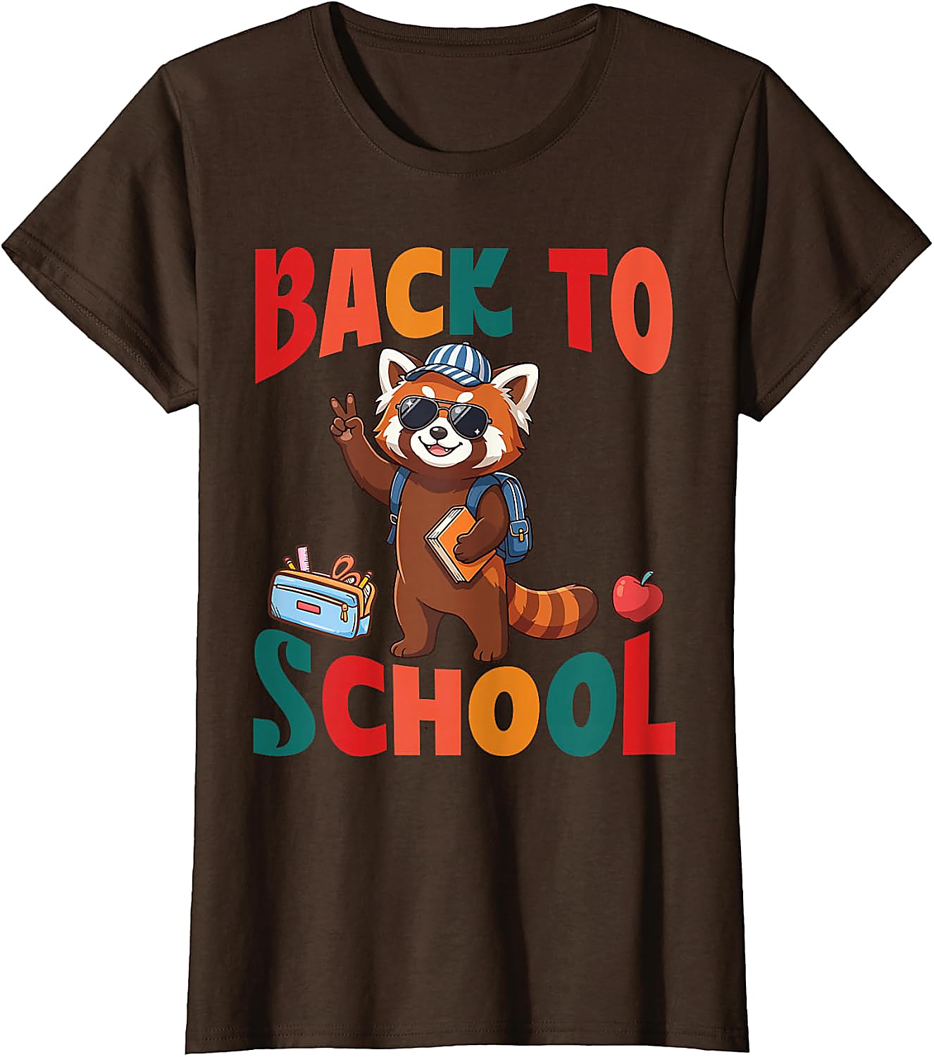 Back to School Red Panda T-Shirt | Funny First Day Tee