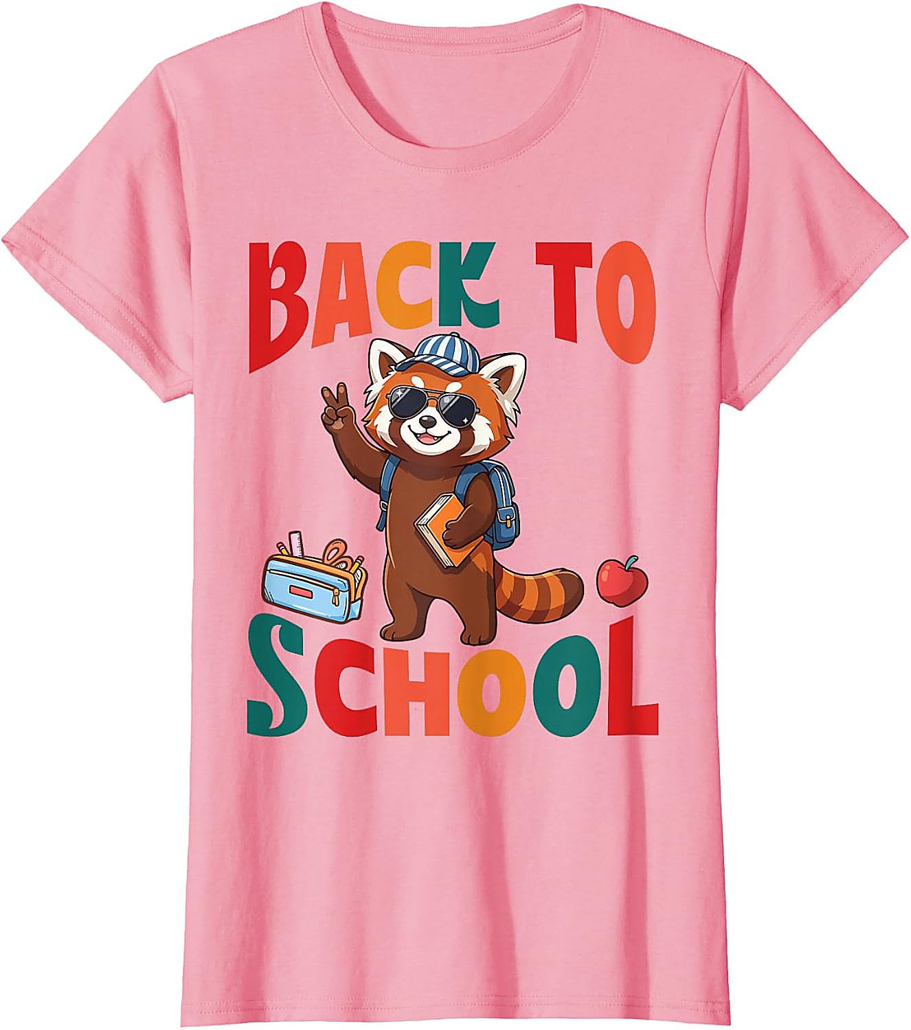 Back to School Red Panda T-Shirt | Funny First Day Tee