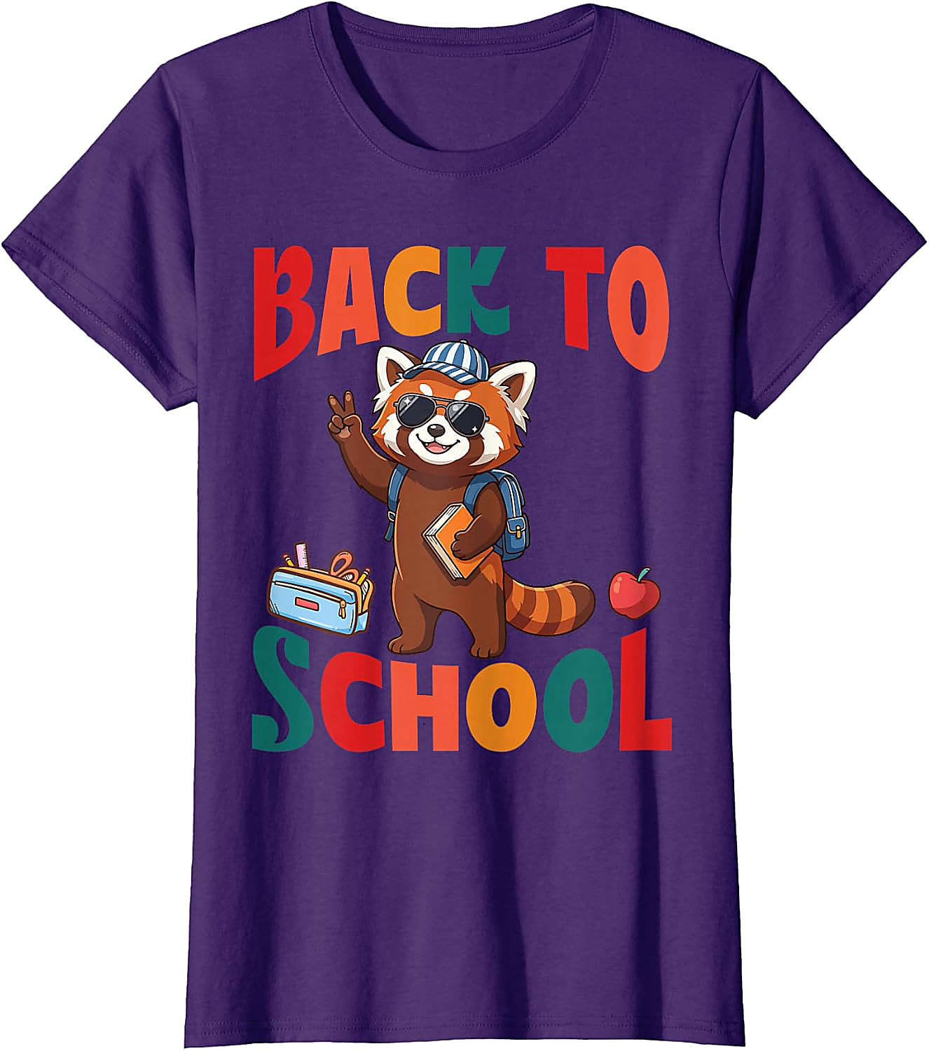 Back to School Red Panda T-Shirt | Funny First Day Tee