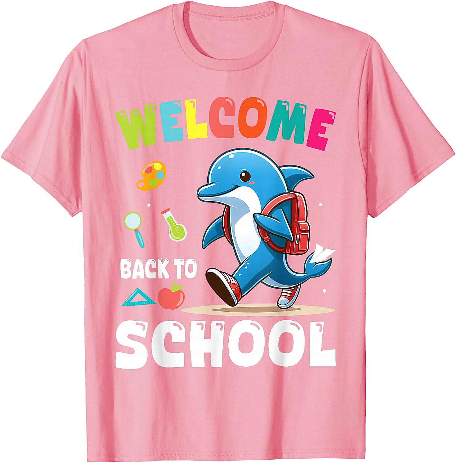 Back to School Dolphin T-Shirt | Cute Student Graphic Tee