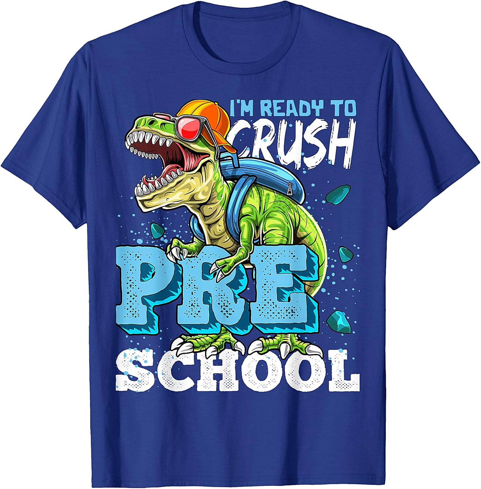 Ready to Crush Preschool Dinosaur T-Shirt | Kids Back to School Tee