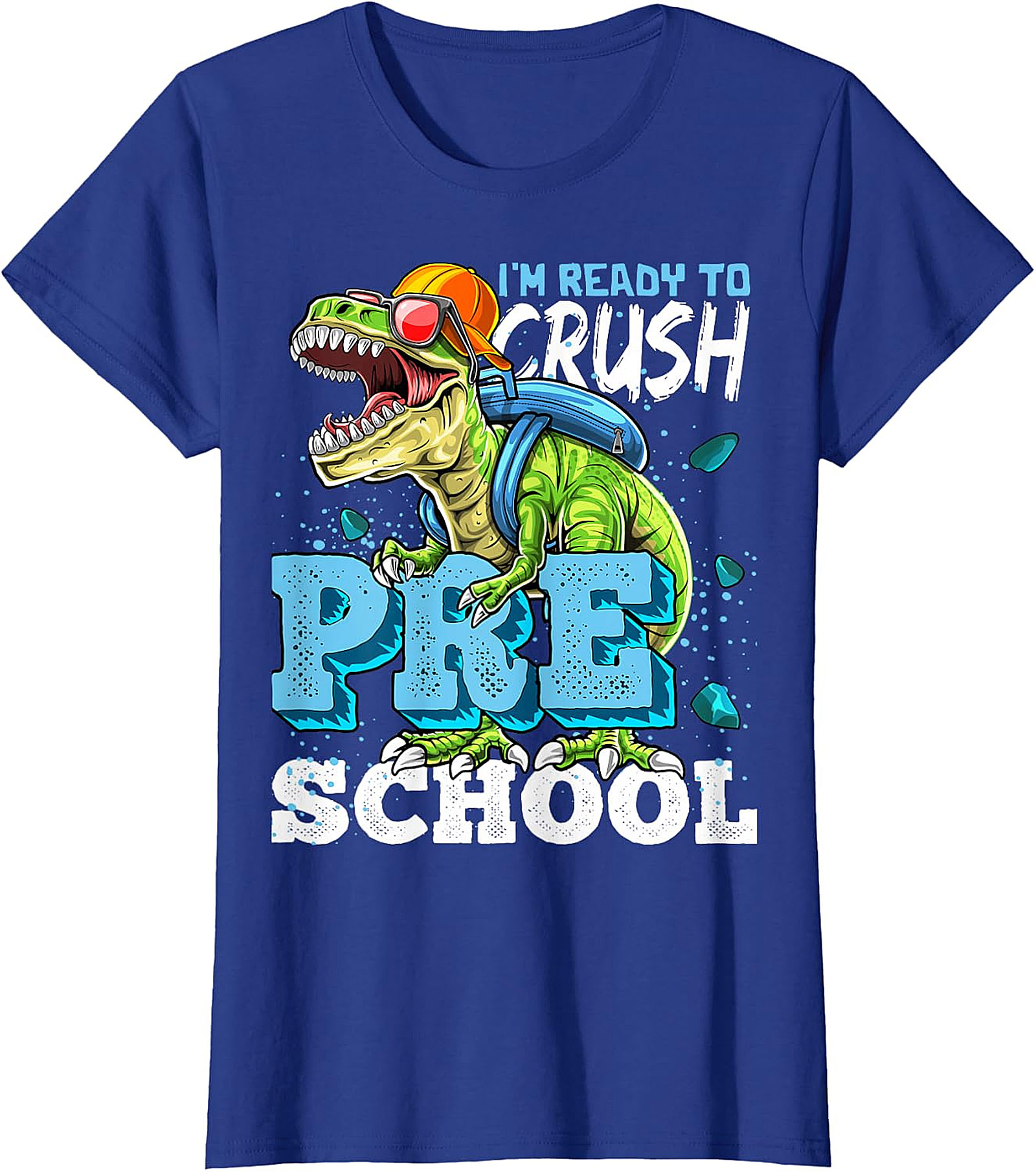 Ready to Crush Preschool Dinosaur T-Shirt | Kids Back to School Tee