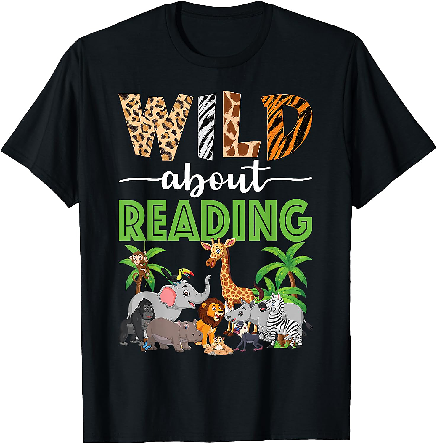 Wild About Reading Teacher T-Shirt | Back to School Tee