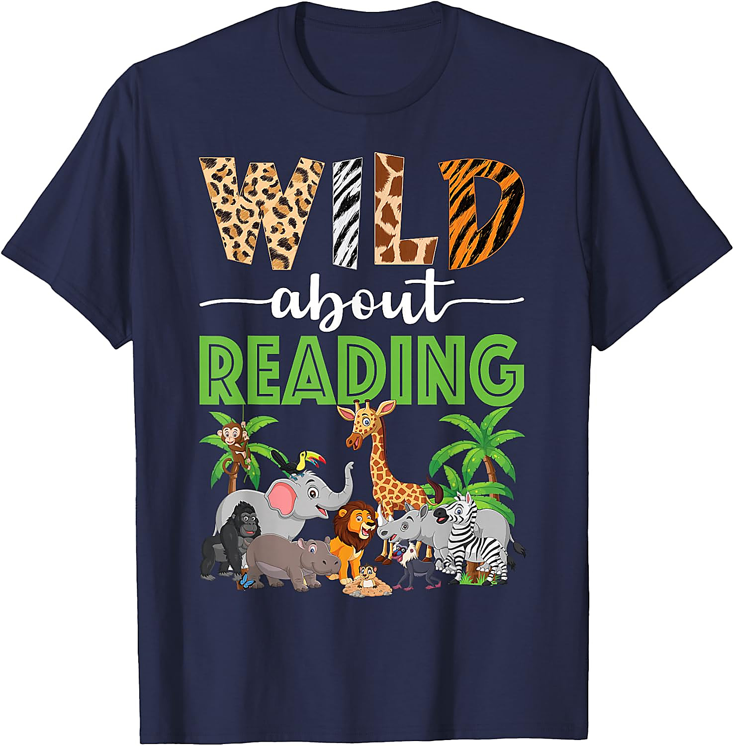 Wild About Reading Teacher T-Shirt | Back to School Tee