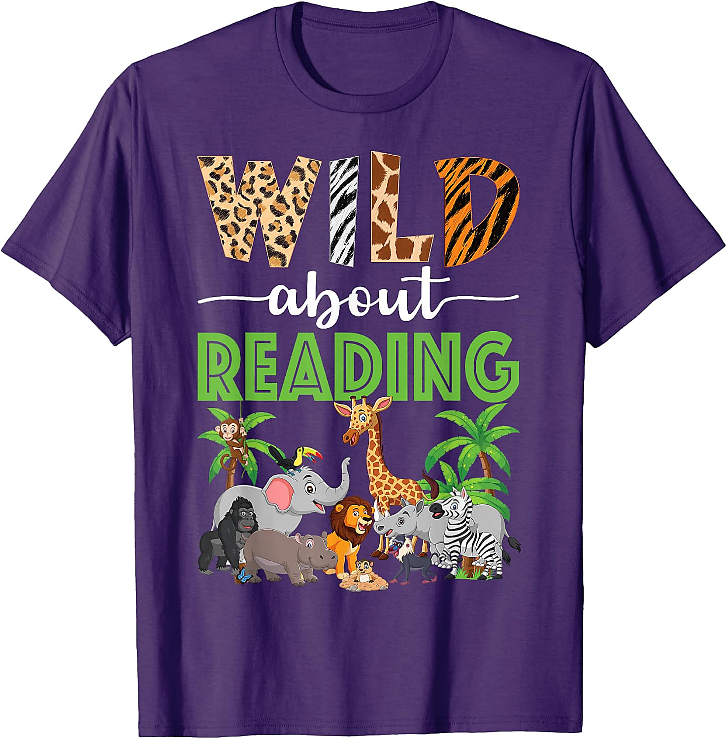 Wild About Reading Teacher T-Shirt | Back to School Tee