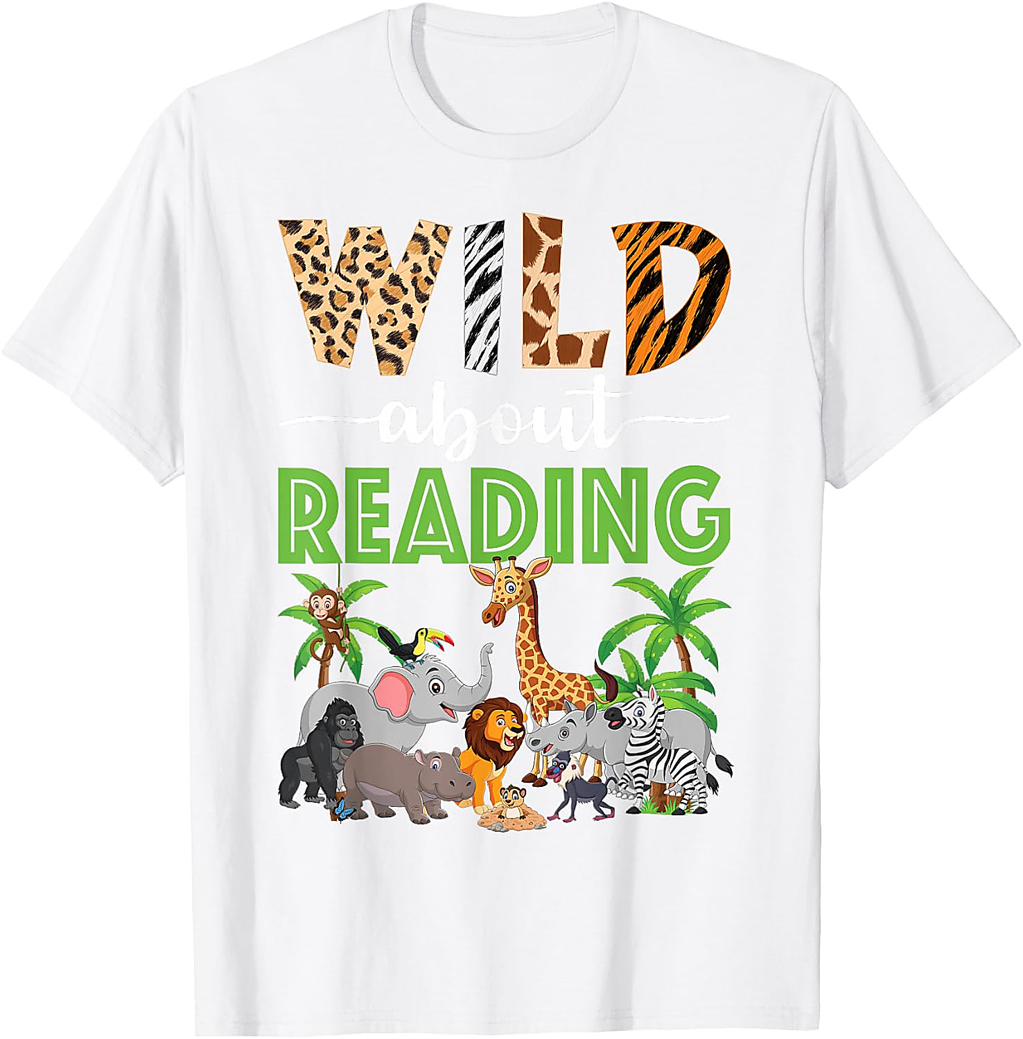 Wild About Reading Teacher T-Shirt | Back to School Tee