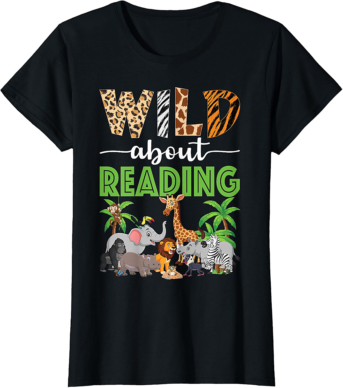 Wild About Reading Teacher T-Shirt | Back to School Tee