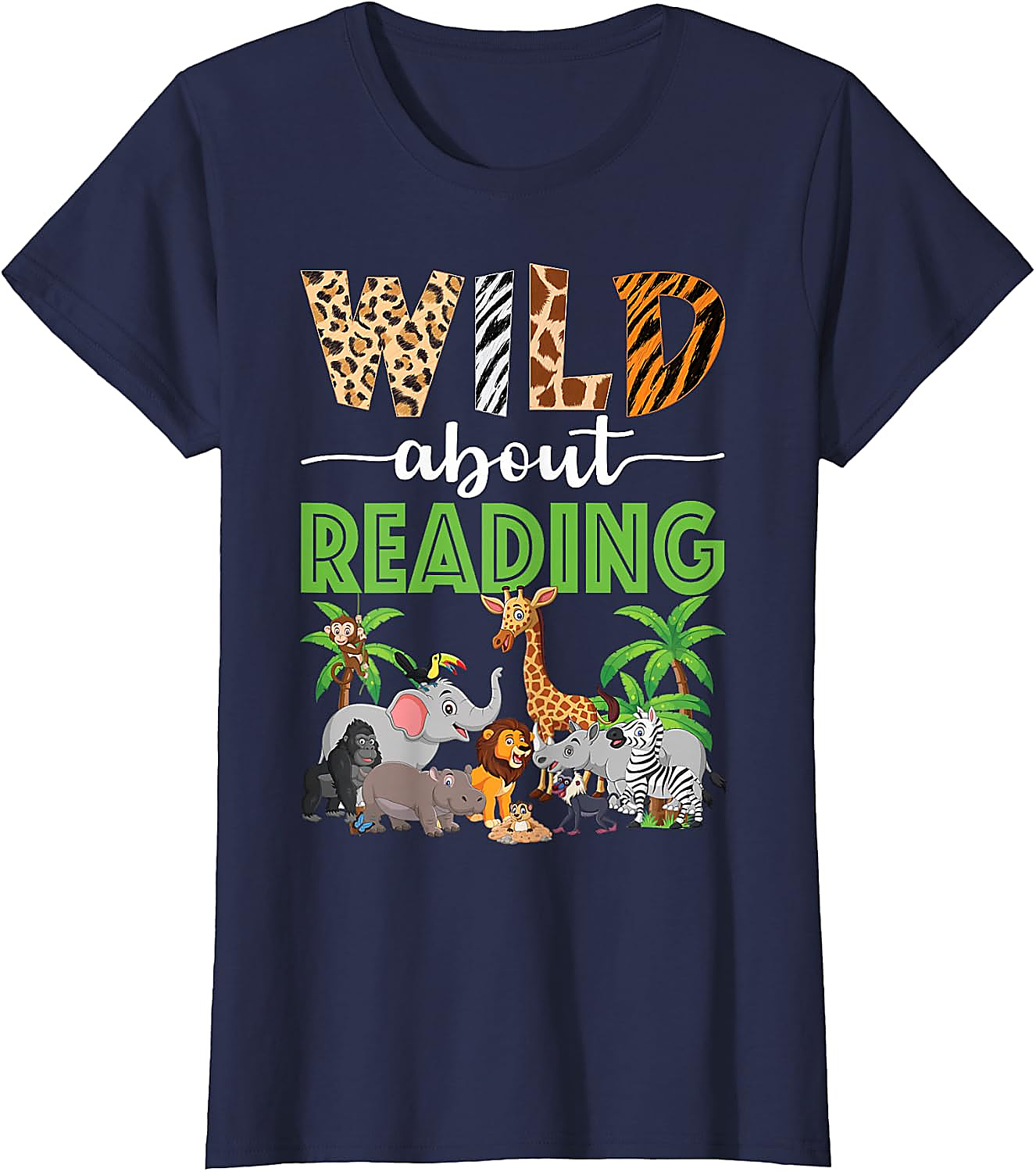 Wild About Reading Teacher T-Shirt | Back to School Tee