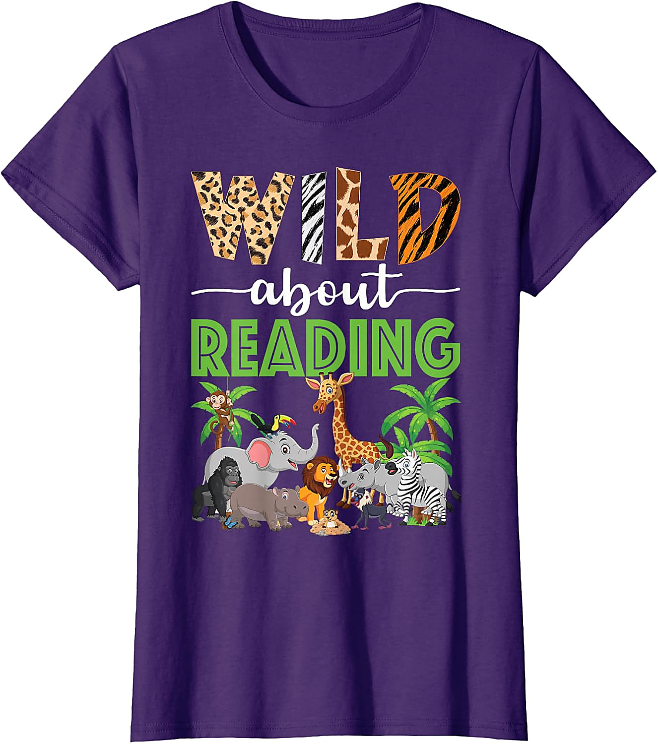 Wild About Reading Teacher T-Shirt | Back to School Tee