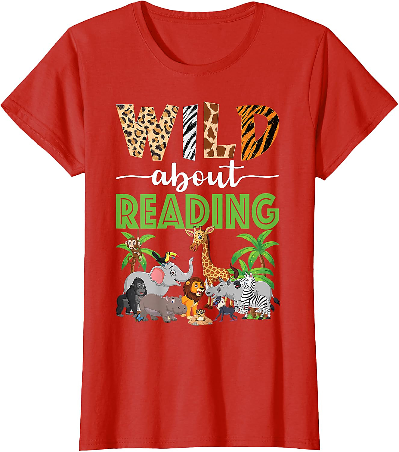 Wild About Reading Teacher T-Shirt | Back to School Tee